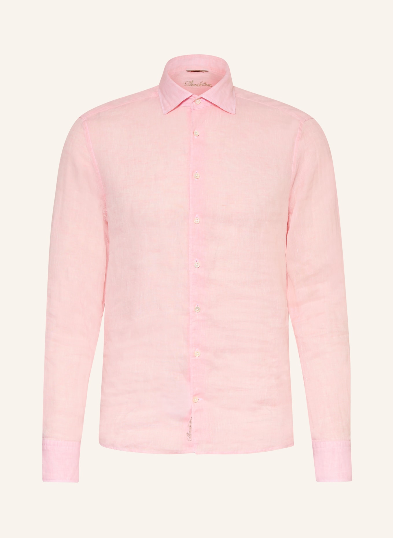 Stenströms Linnen overhemd met slanke pasvorm: ROSE CLAIR