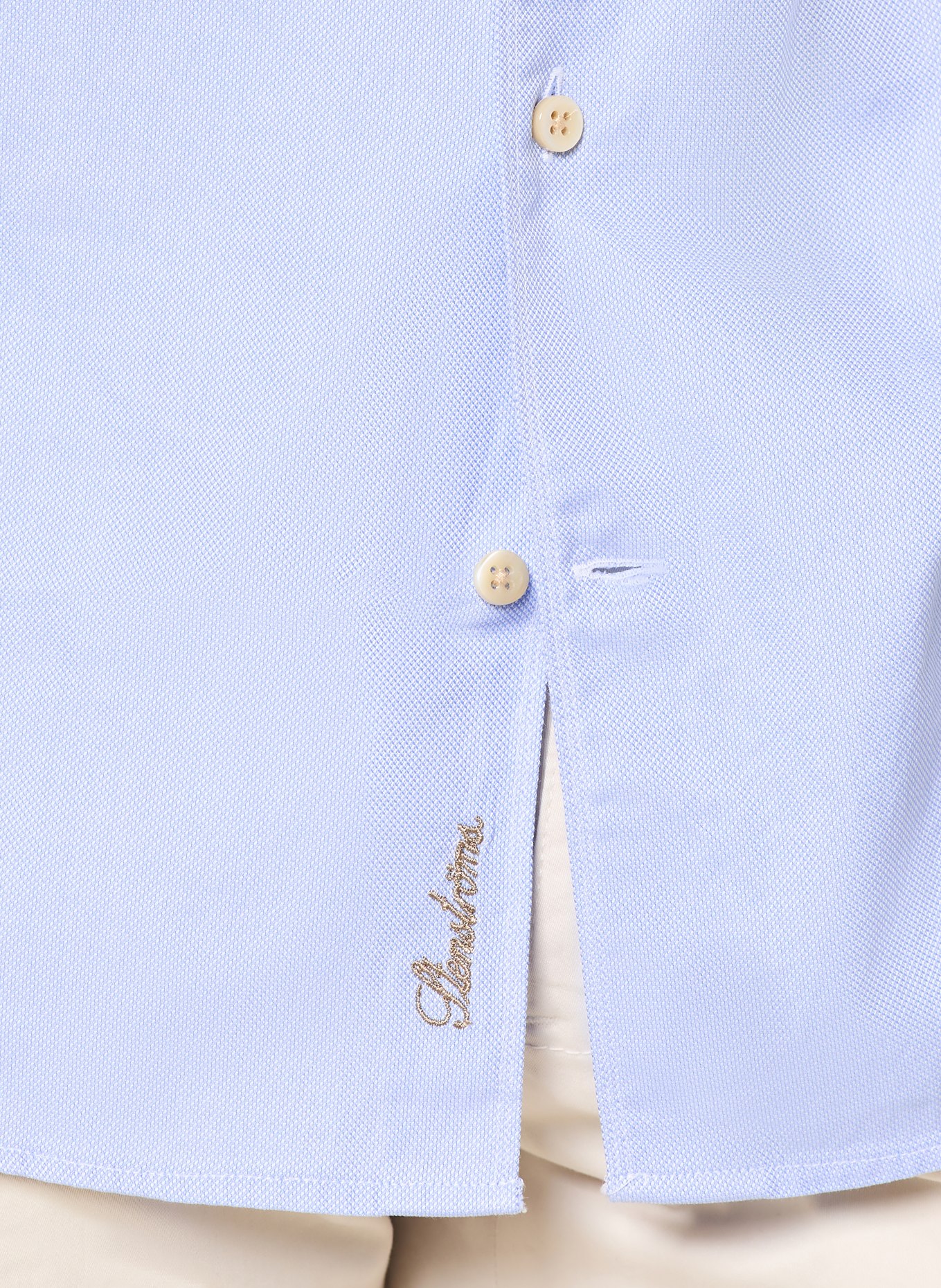 Stenströms Oxfordoverhemd met normale pasvorm: LICHTBLAUW