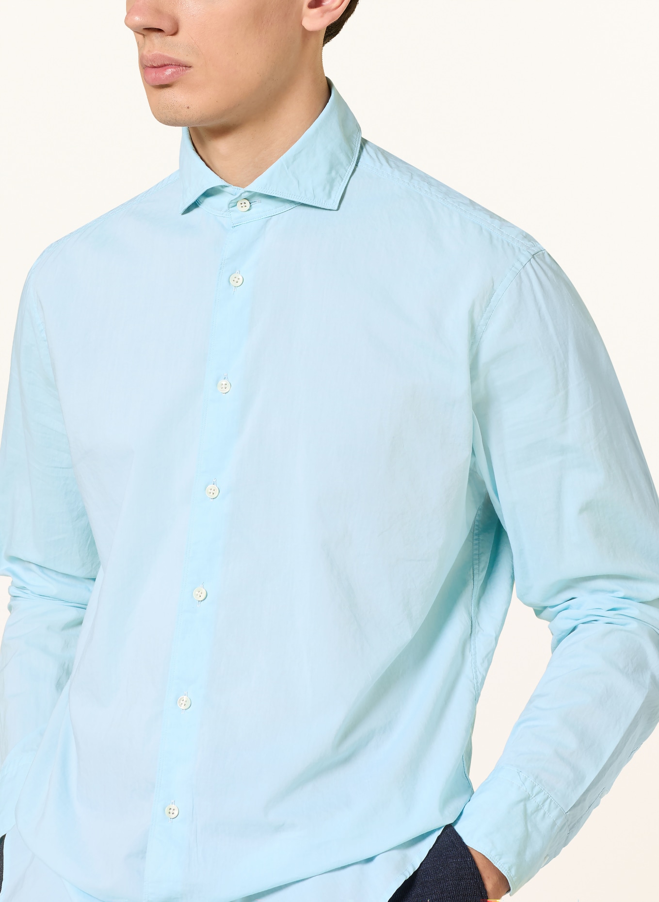 Stenströms Overhemd met normale pasvorm: TURQUOISE