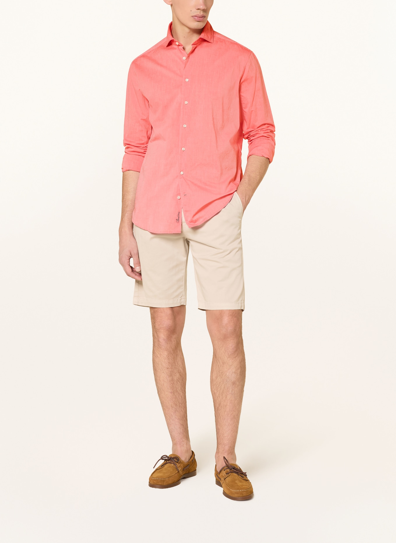 Stenströms Overhemd met normale pasvorm: LICHTROOD