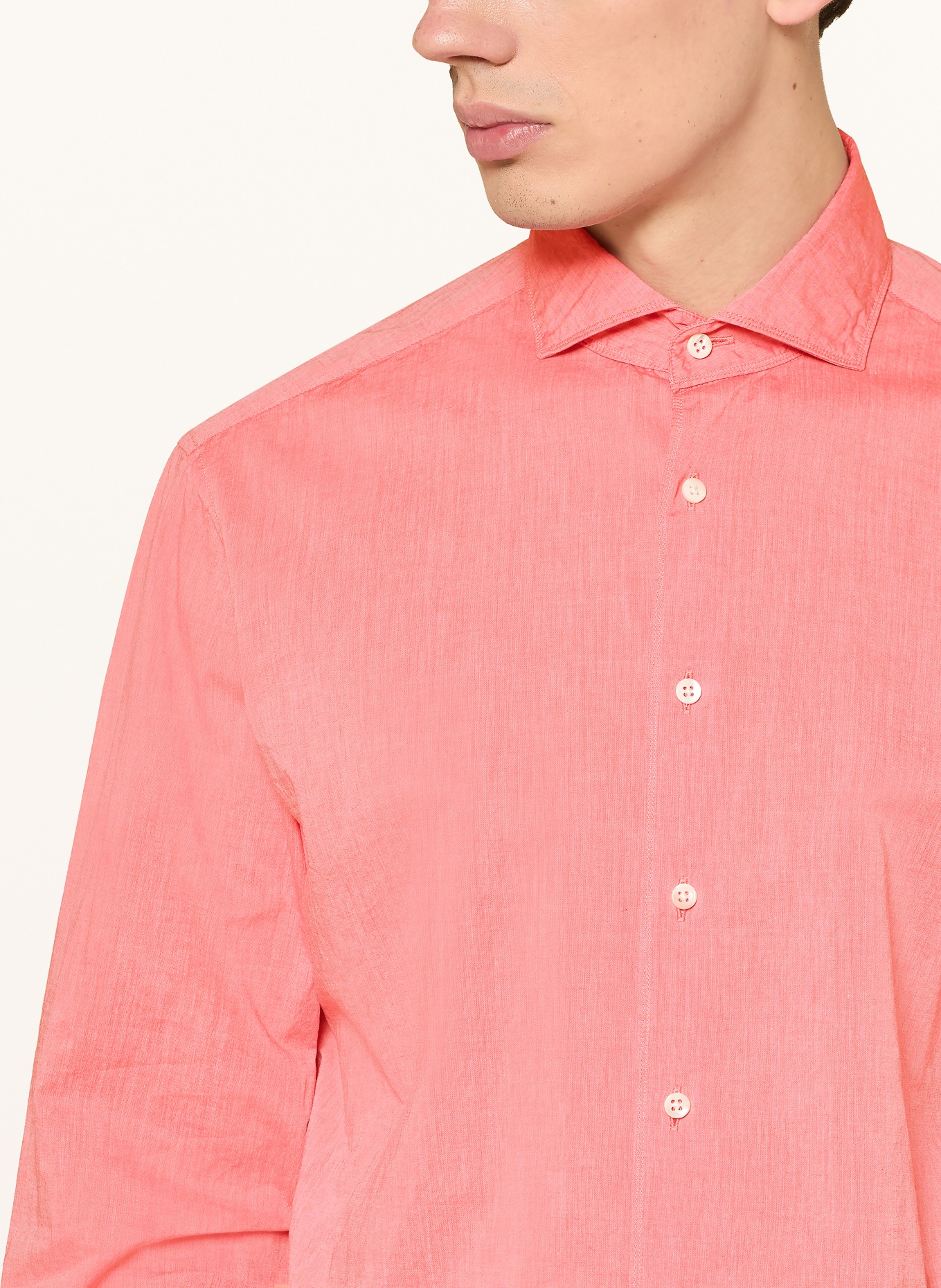 Stenströms Overhemd met normale pasvorm: LICHTROOD