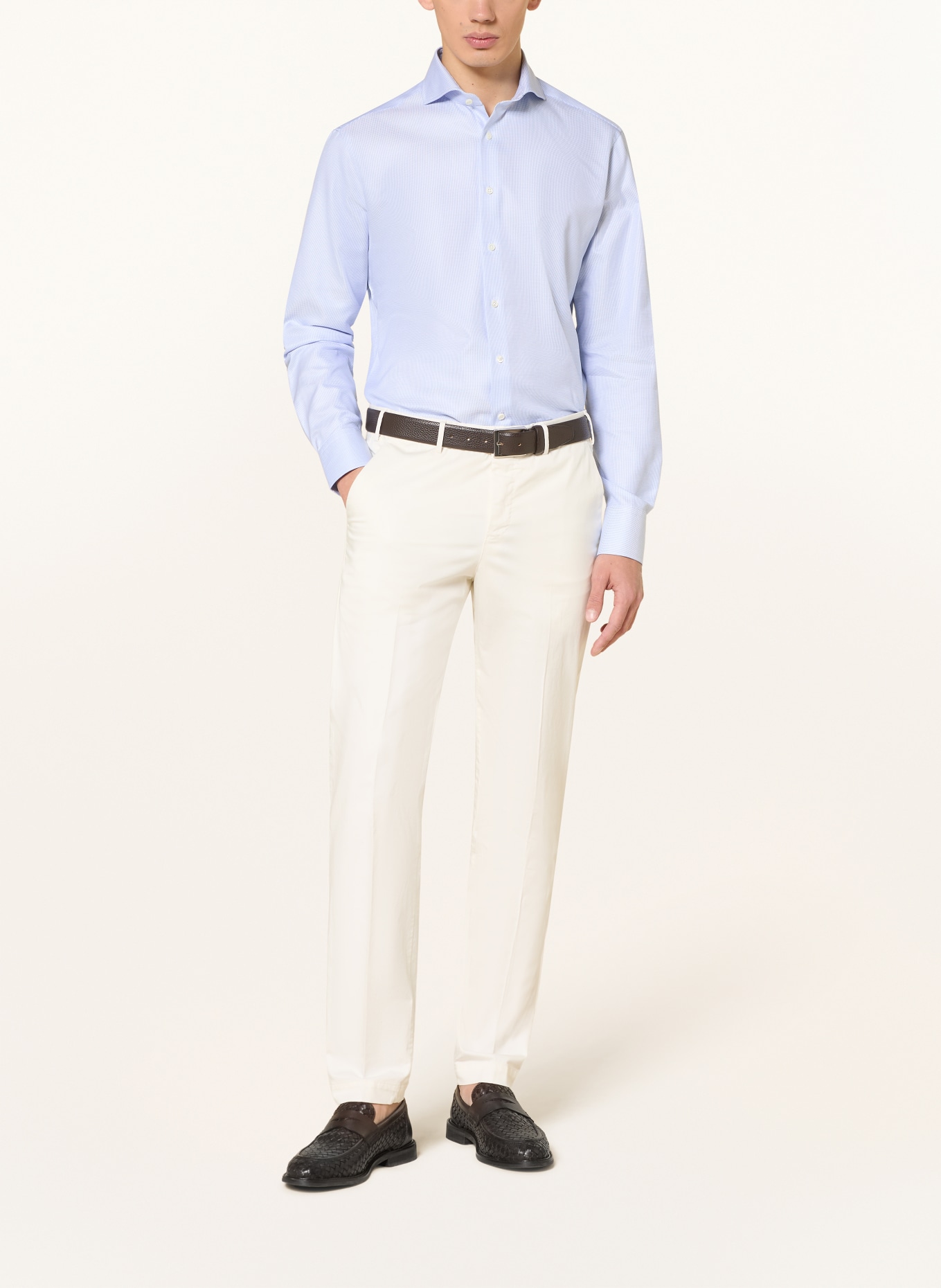 Stenströms Overhemd met normale pasvorm: LICHTBLAUW