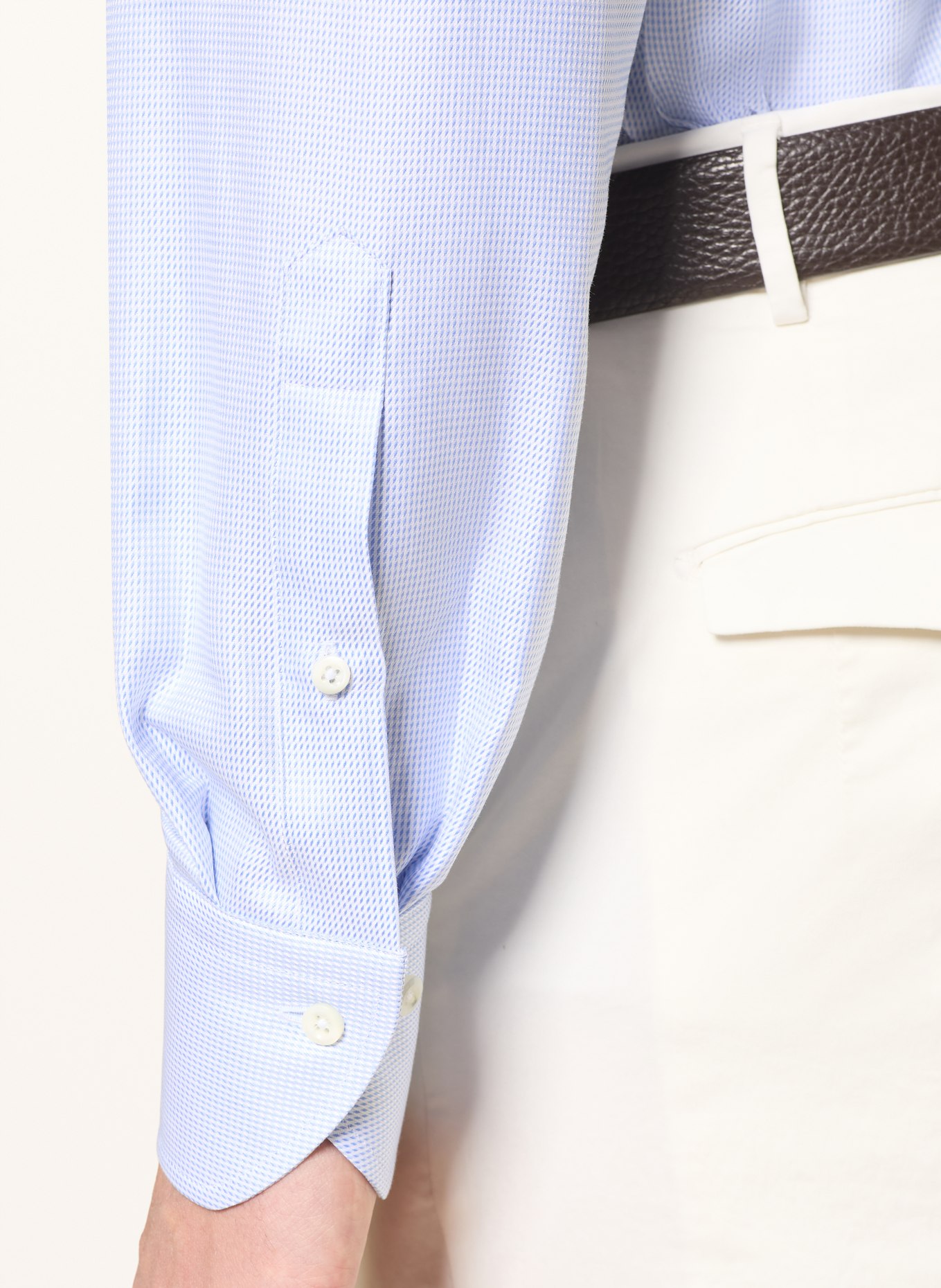 Stenströms Overhemd met normale pasvorm: LICHTBLAUW