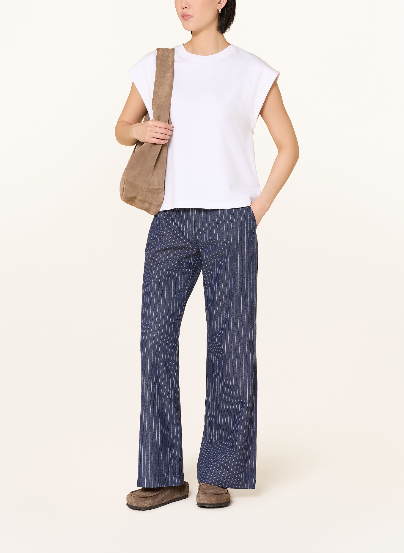 LANIUS sweat top: WHITE