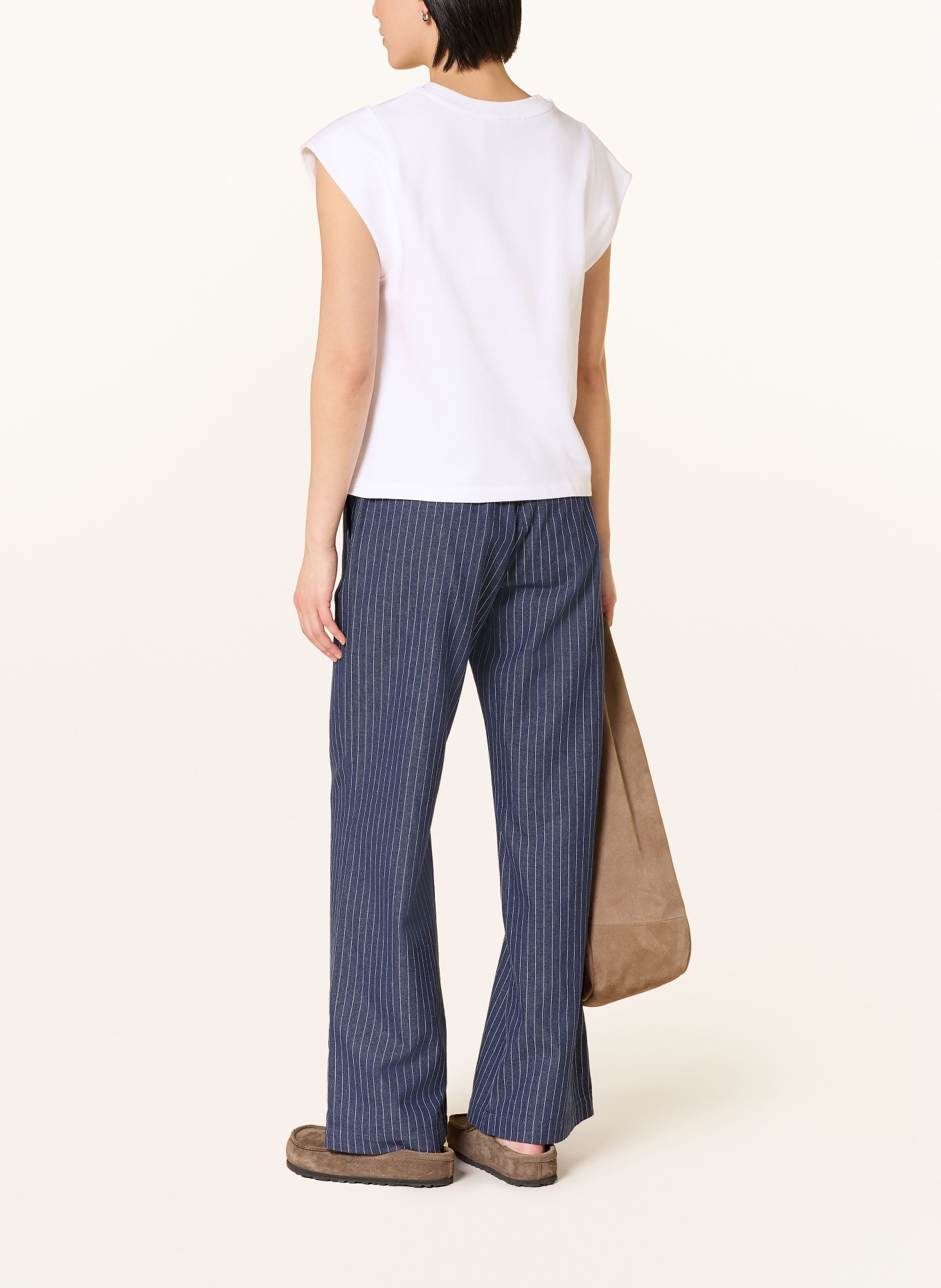 LANIUS sweat top: WHITE