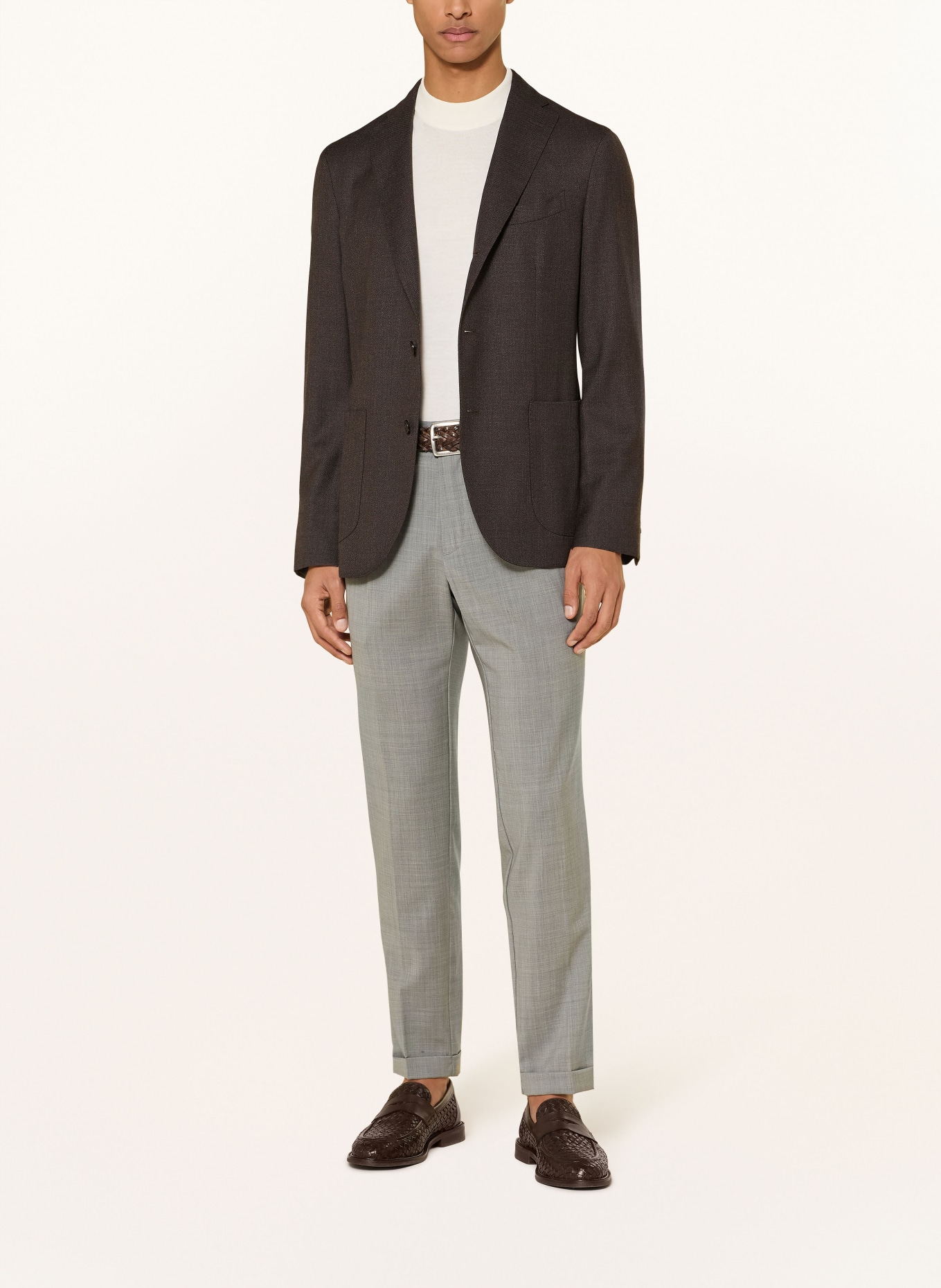 MYTHS Pantalon ZEUS coupe extra slim: GRIS