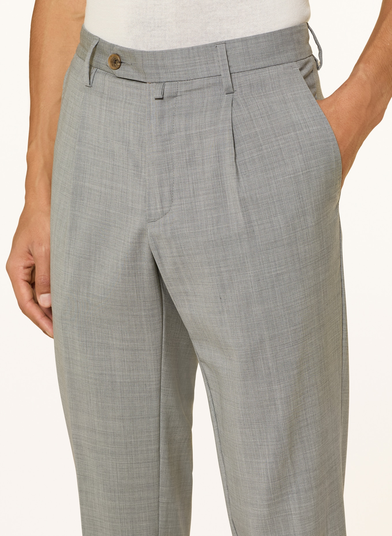 MYTHS Pantalon ZEUS coupe extra slim: GRIS