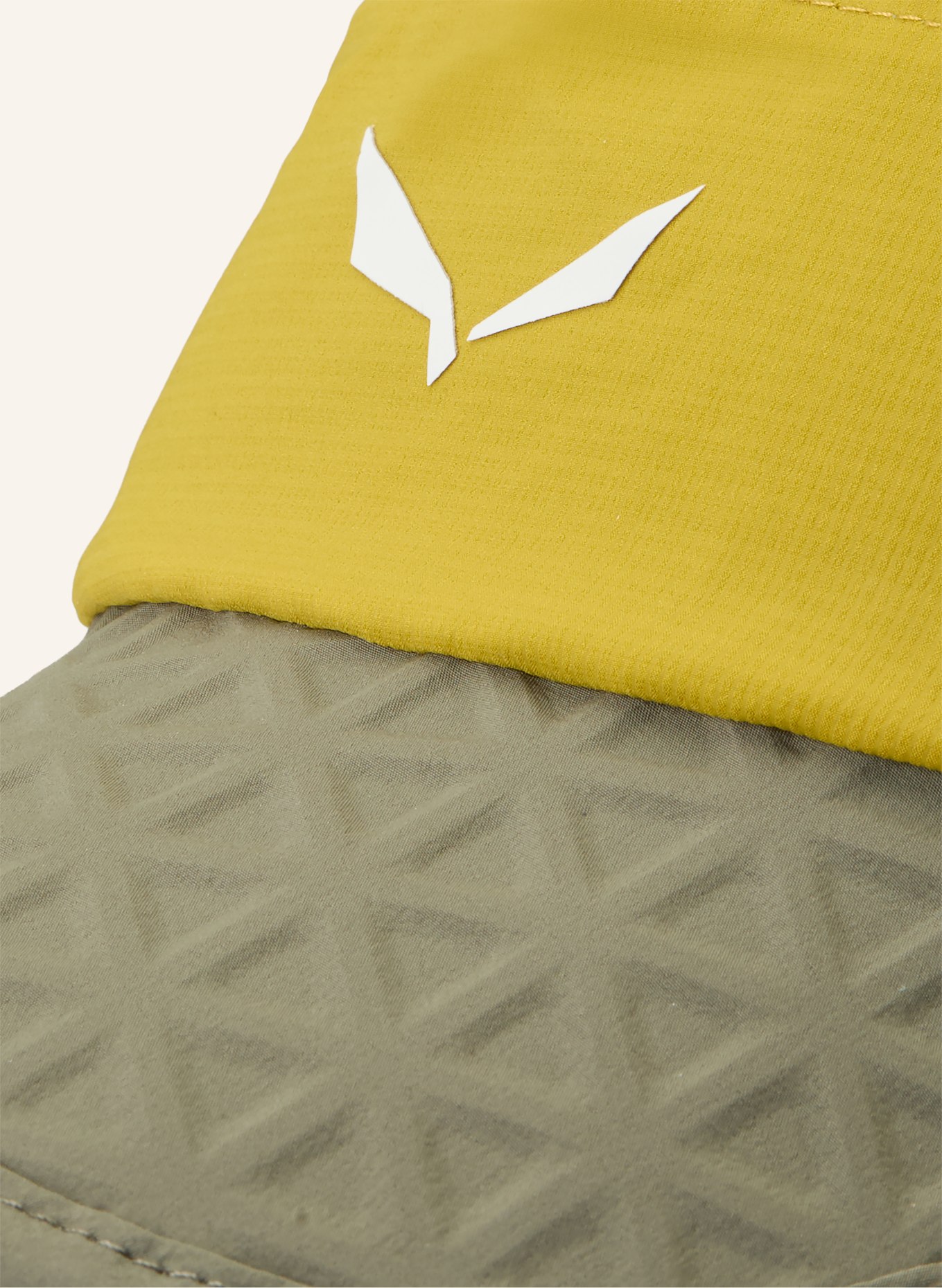 SALEWA Czapka z daszkiem PEDROC 2 DST LIGHT: KHAKI / CIEMNOŻÓŁTY / BIAŁY