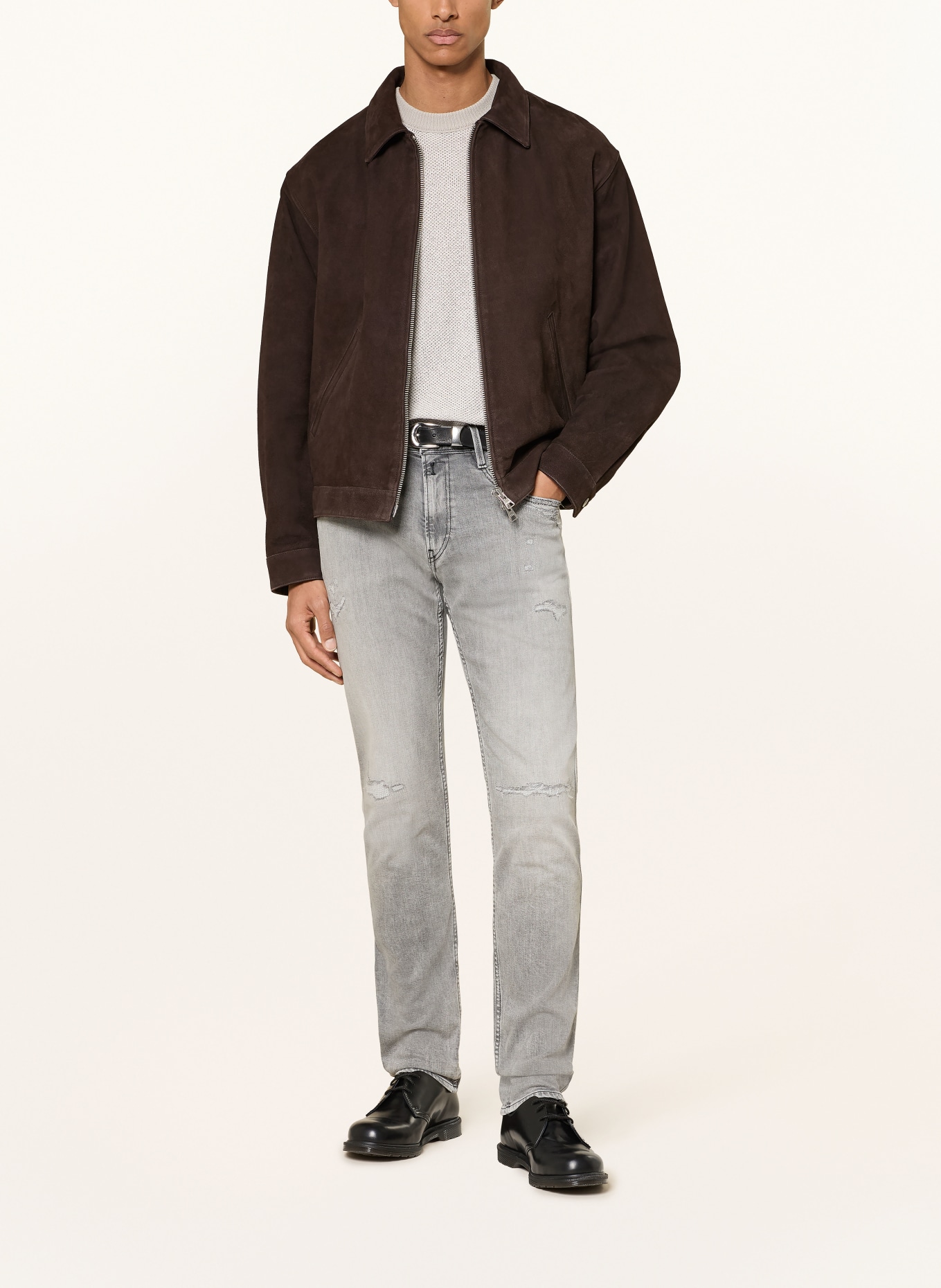 REPLAY Destroyed Jeans ANBASS Slim Fit: 096 096