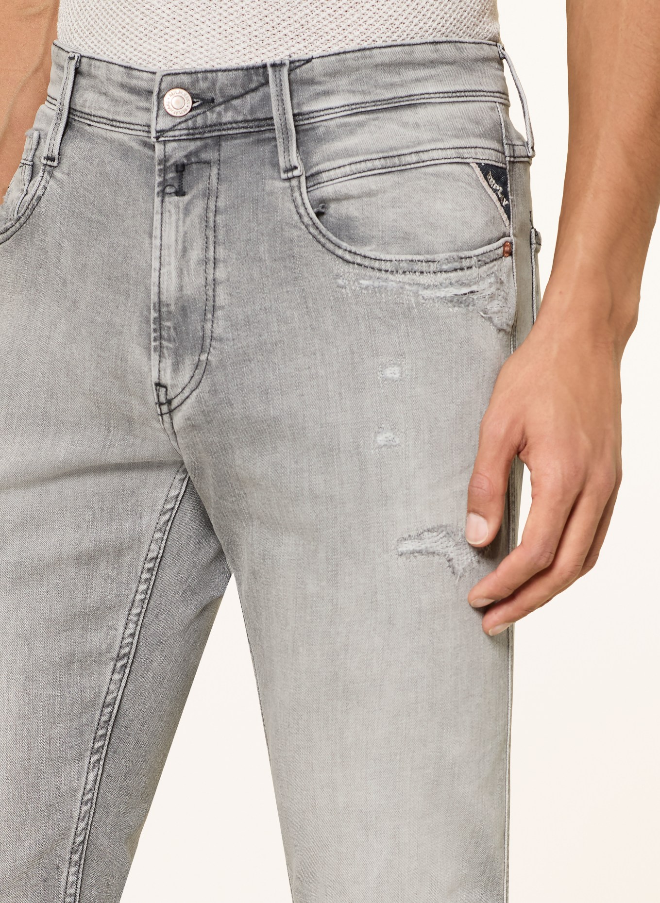 REPLAY Destroyed Jeans ANBASS Slim Fit: 096 096