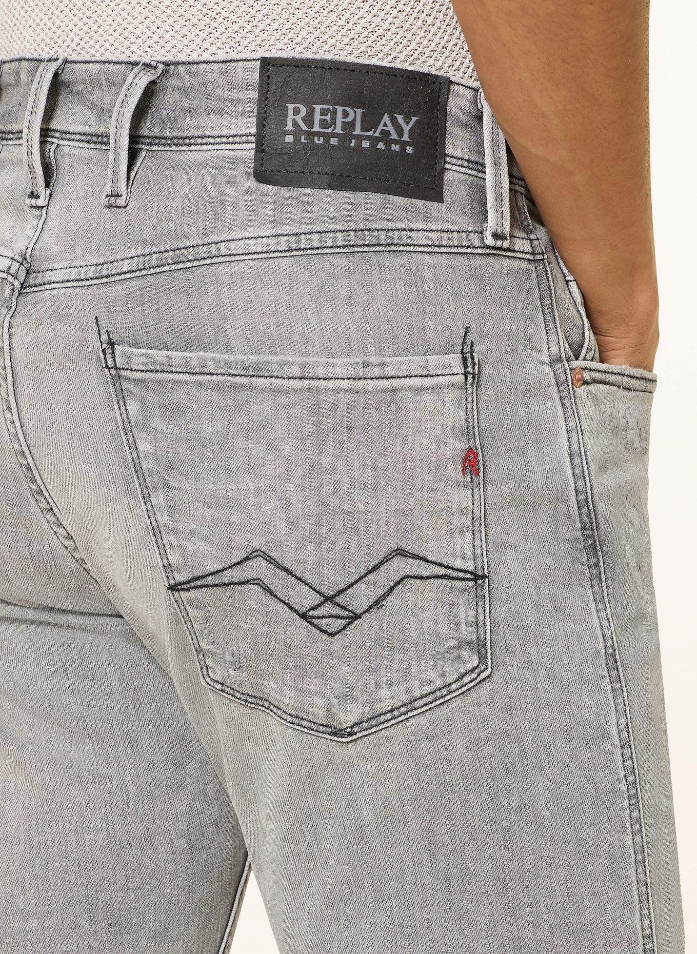 REPLAY Destroyed Jeans ANBASS Slim Fit: 096 096