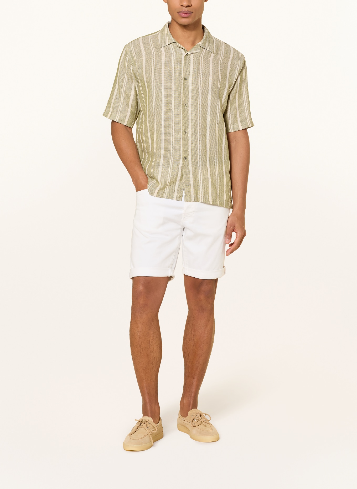 REPLAY Jeansshorts RBJ.981 Tapered Fit: WEISS