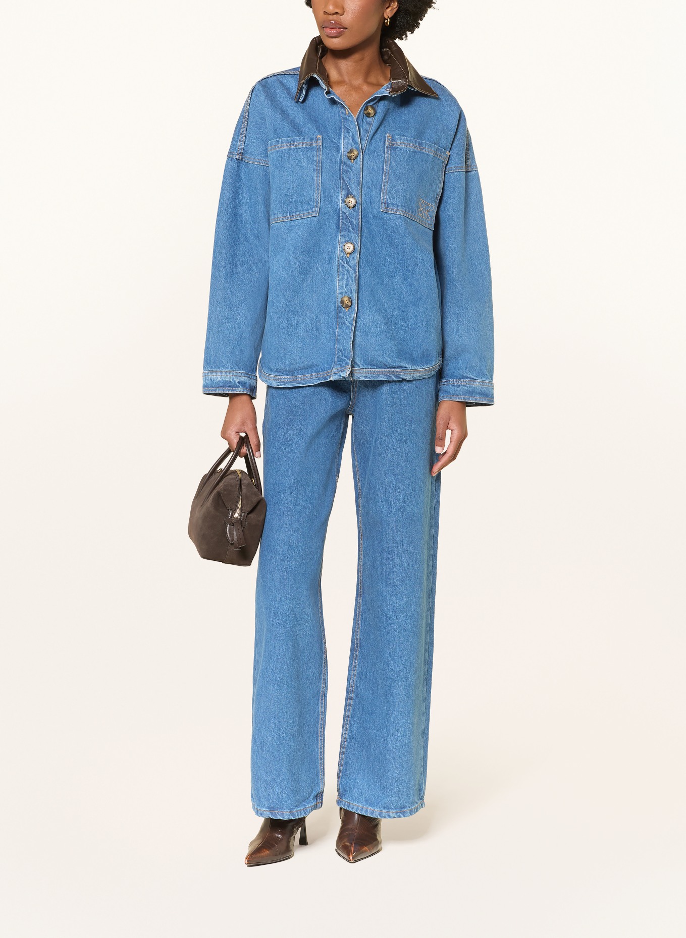 STUDIO AR Jeans-Overjacket LIGIA: BLAU