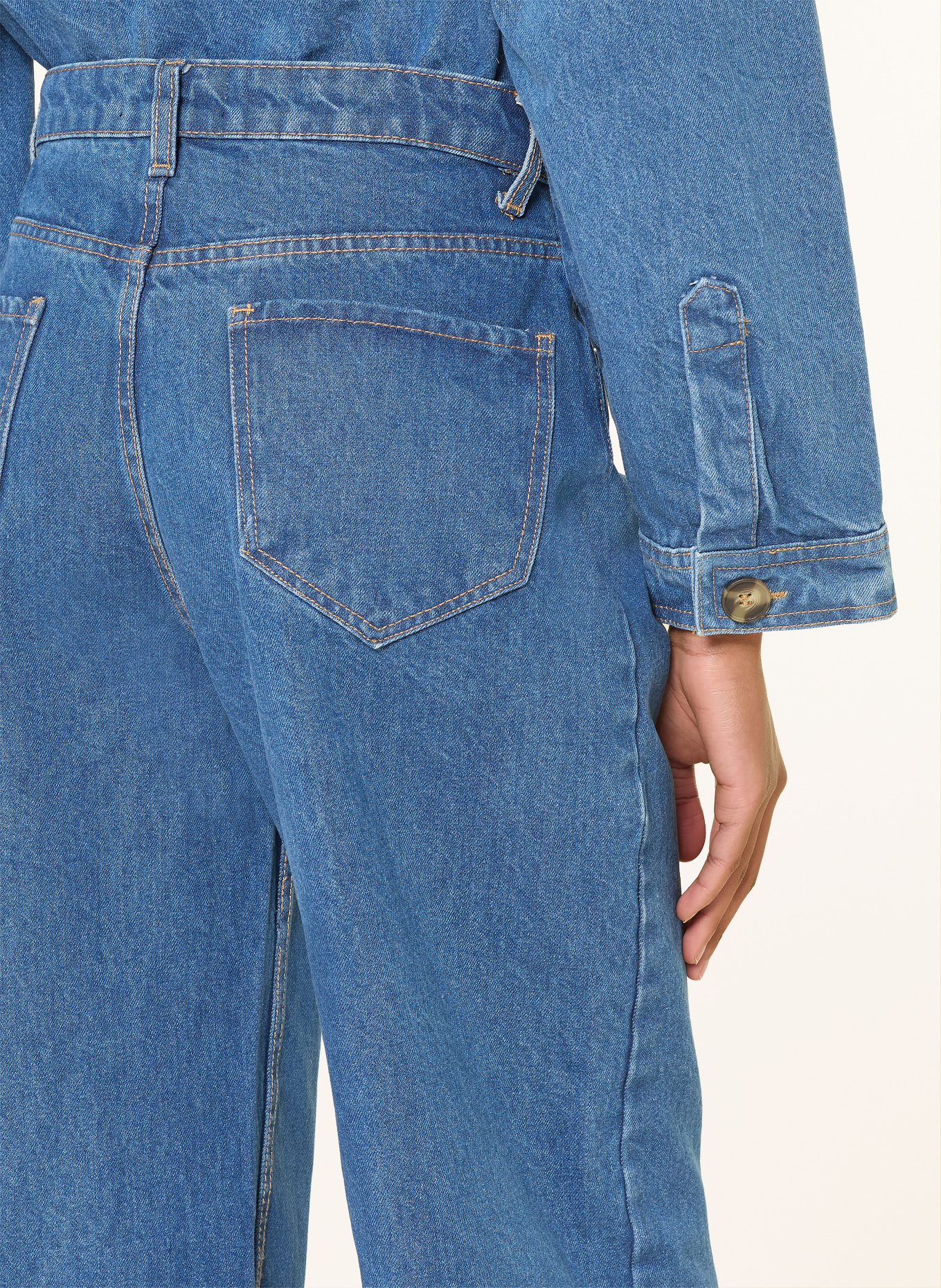 STUDIO AR Wide Leg Jeans ALINE: BLUE BLUE