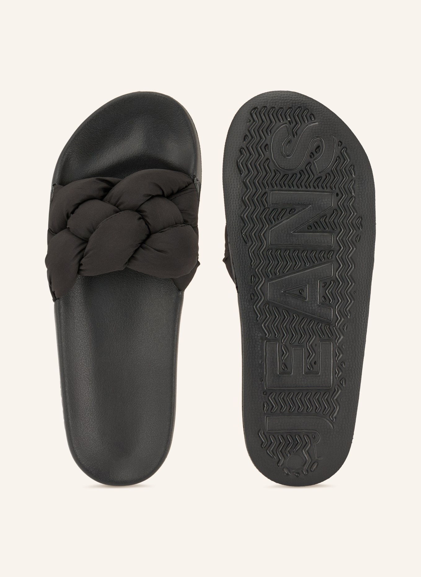 TOMMY HILFIGER Pantoletten: SCHWARZ