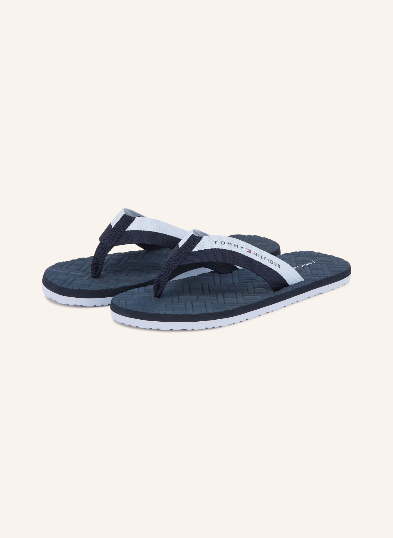 TOMMY HILFIGER toe separators: DARK BLUE / LIGHT BLUE