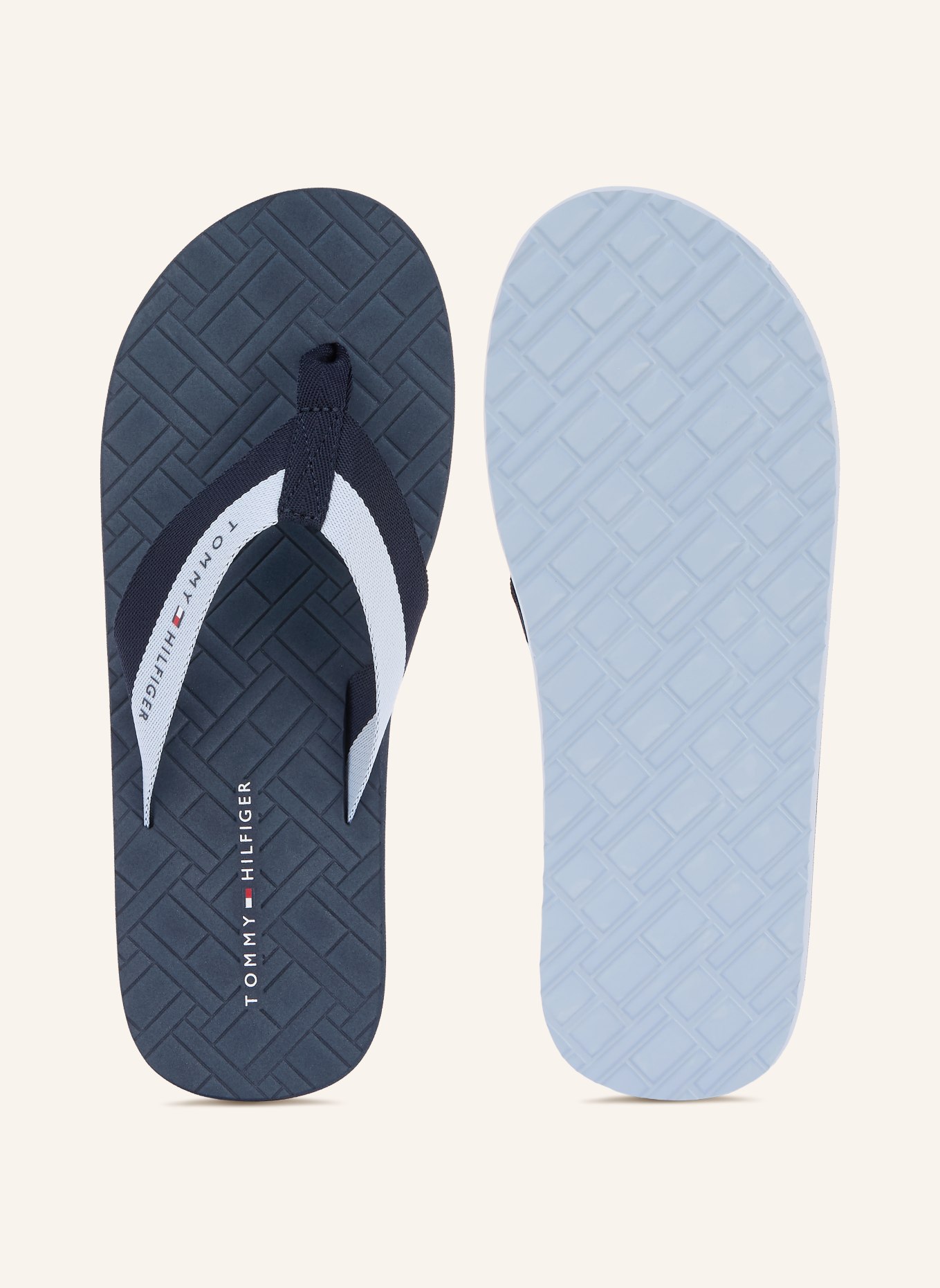 TOMMY HILFIGER toe separators: DARK BLUE / LIGHT BLUE