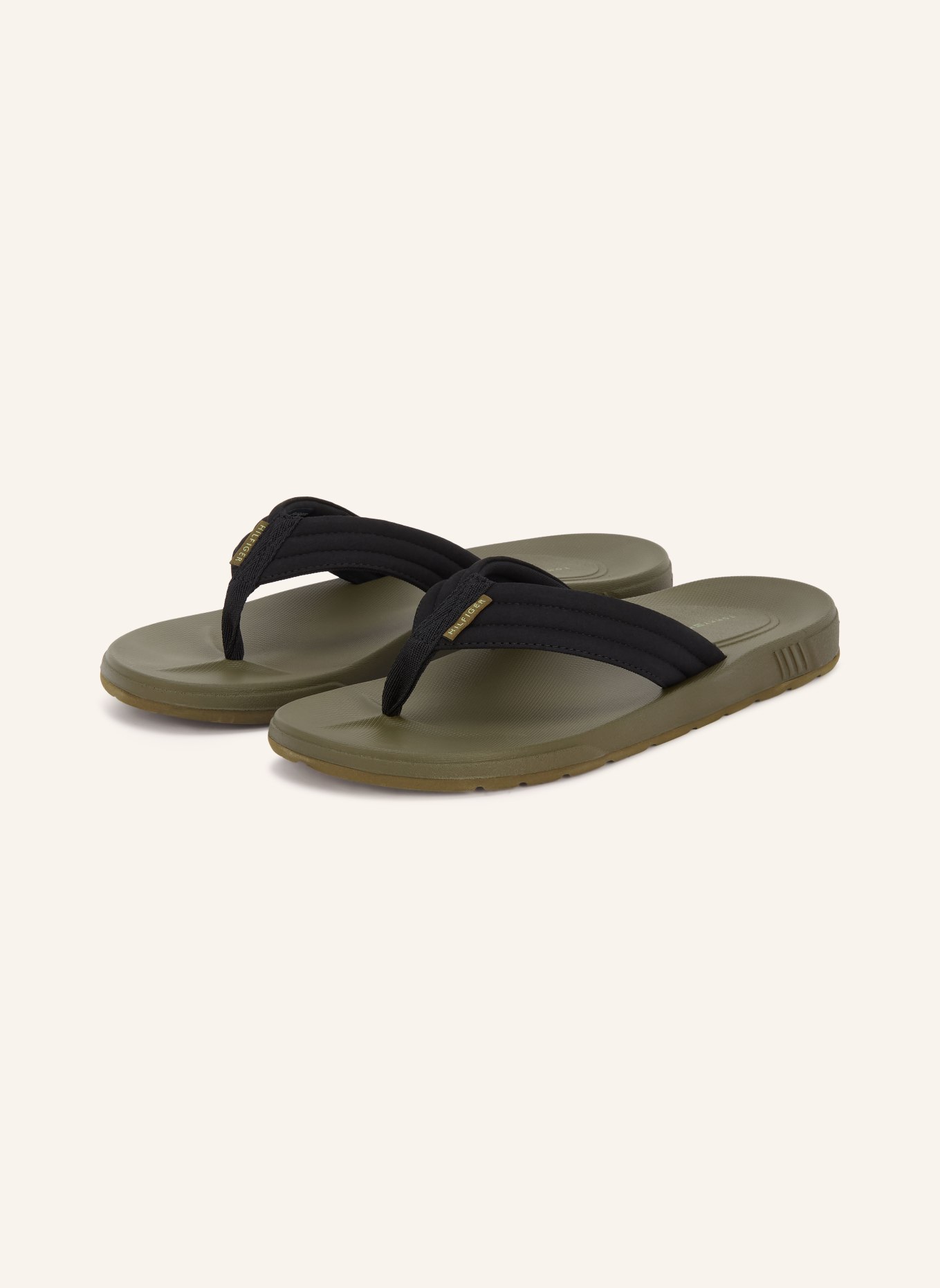 TOMMY HILFIGER separator palców: OLIWKOWY / CZARNY