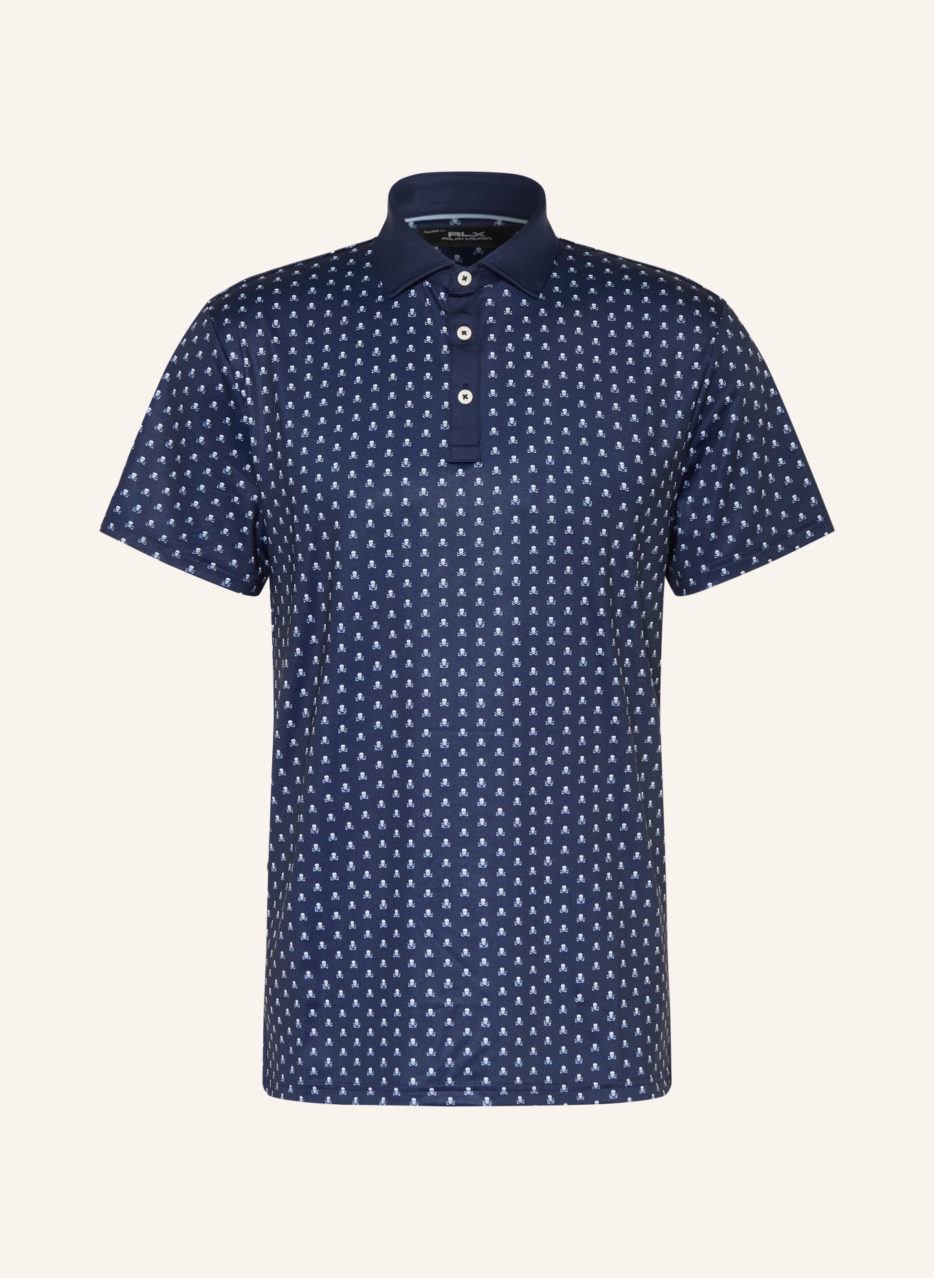 RLX RALPH LAUREN Functional polo shirt: DARK BLUE / WHITE