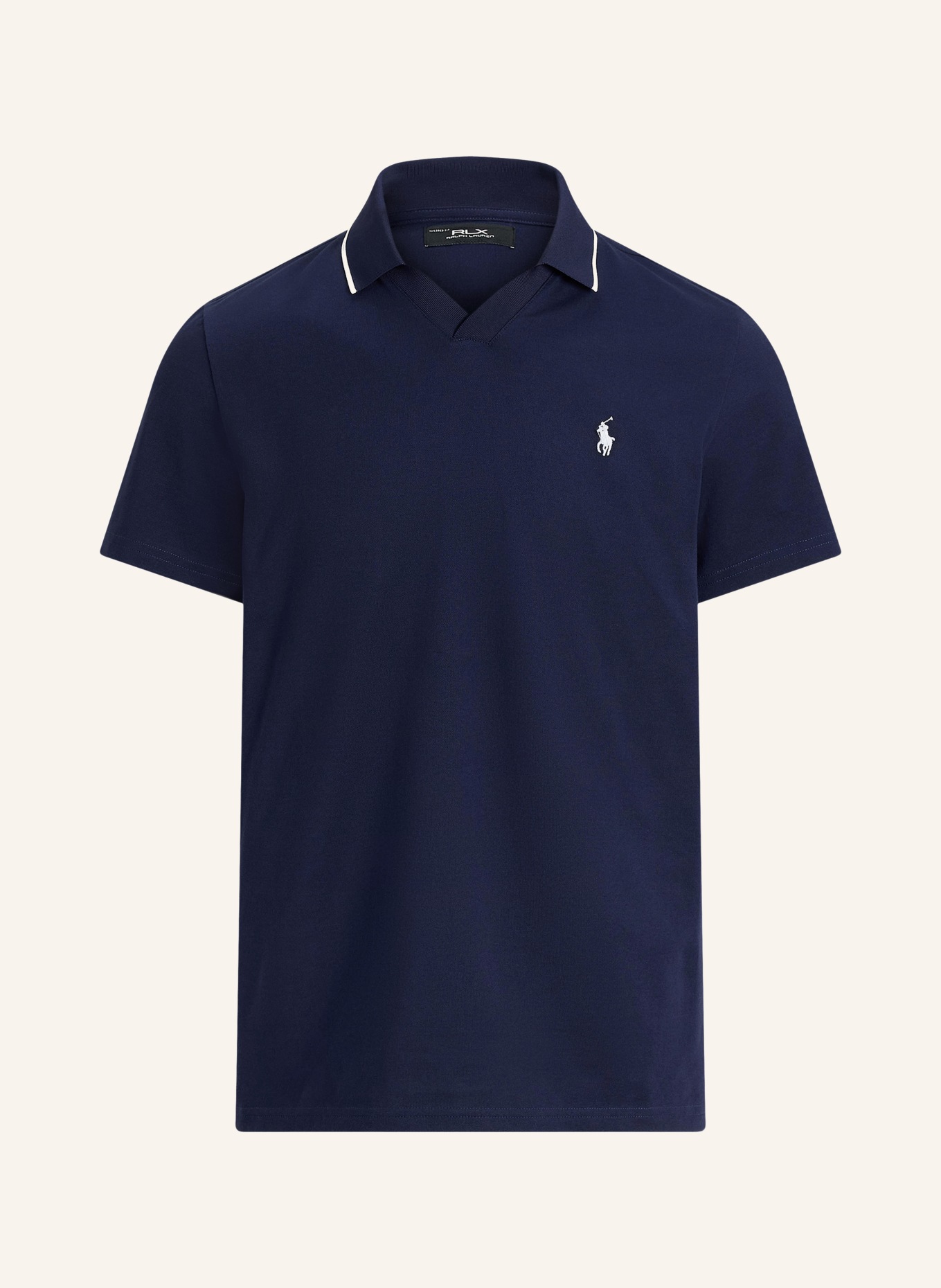 RLX RALPH LAUREN Piqué-Poloshirt: DUNKELBLAU