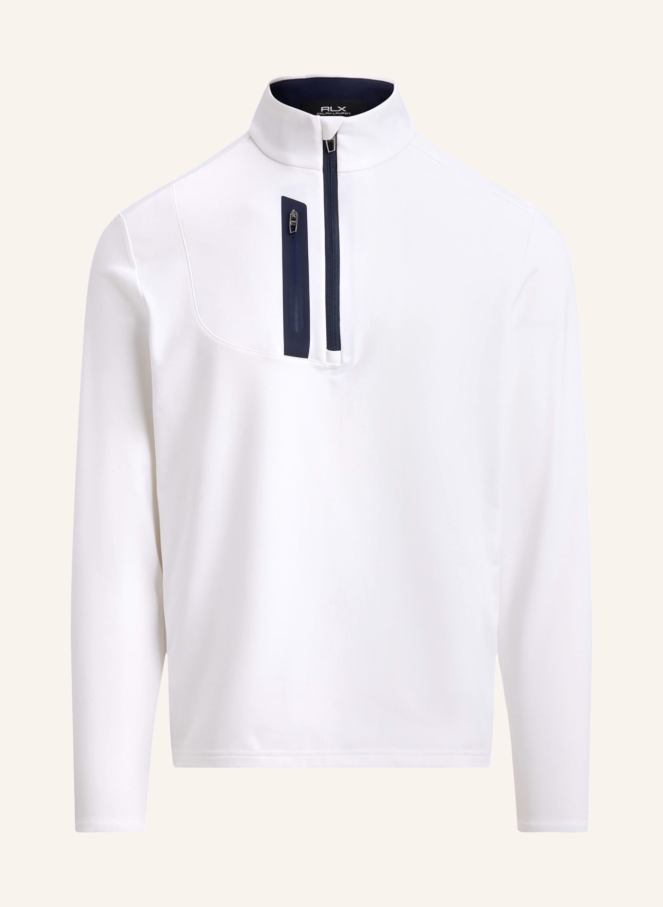 RLX RALPH LAUREN Funktionsshirt: WEISS / DUNKELBLAU