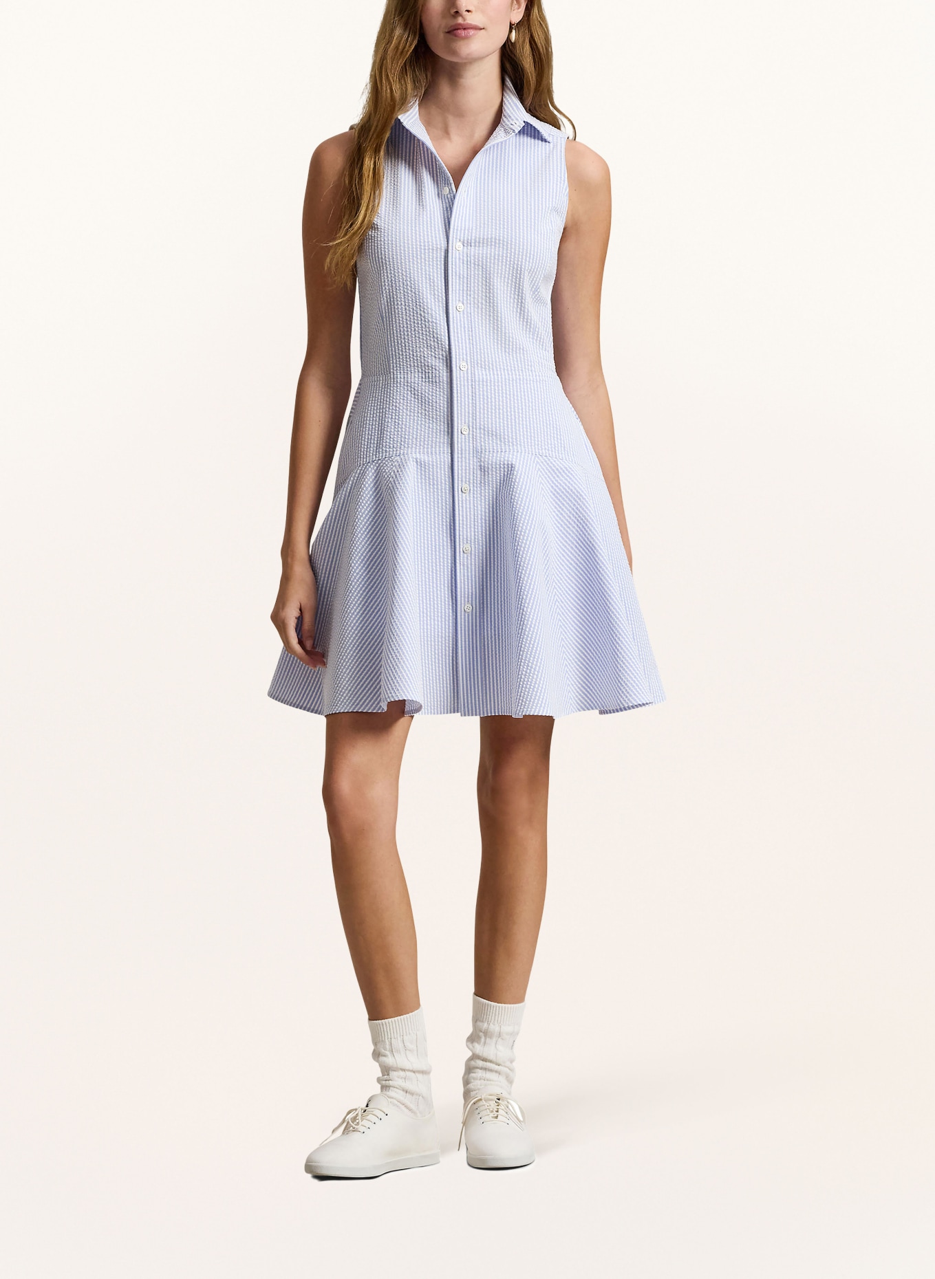 RLX RALPH LAUREN Golfjurk: LICHTBLAUW / WIT