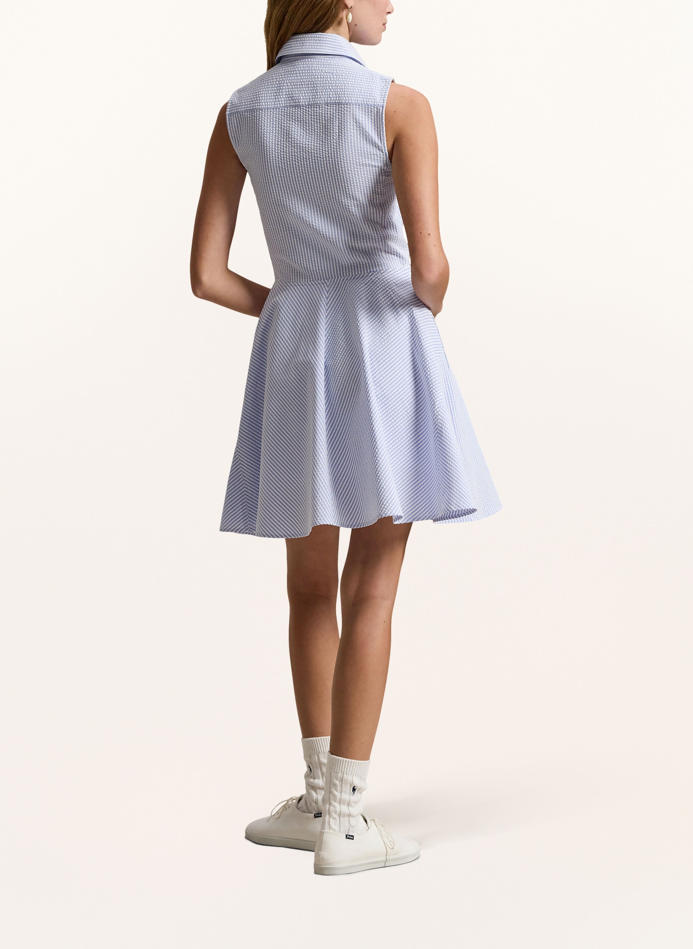 RLX RALPH LAUREN Golfjurk: LICHTBLAUW / WIT