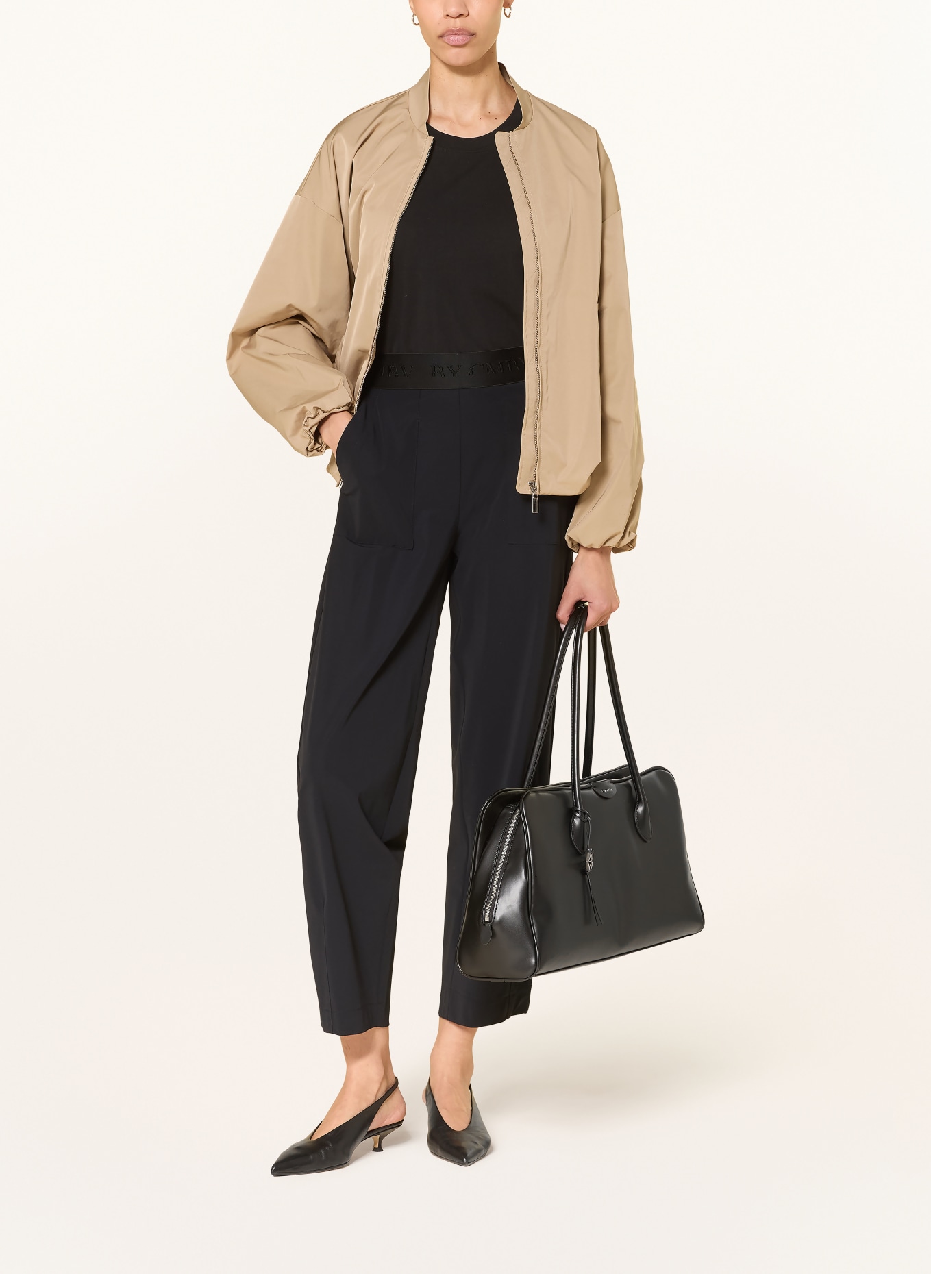 CAMBIO Kalhoty ELENA: ČERNÁ