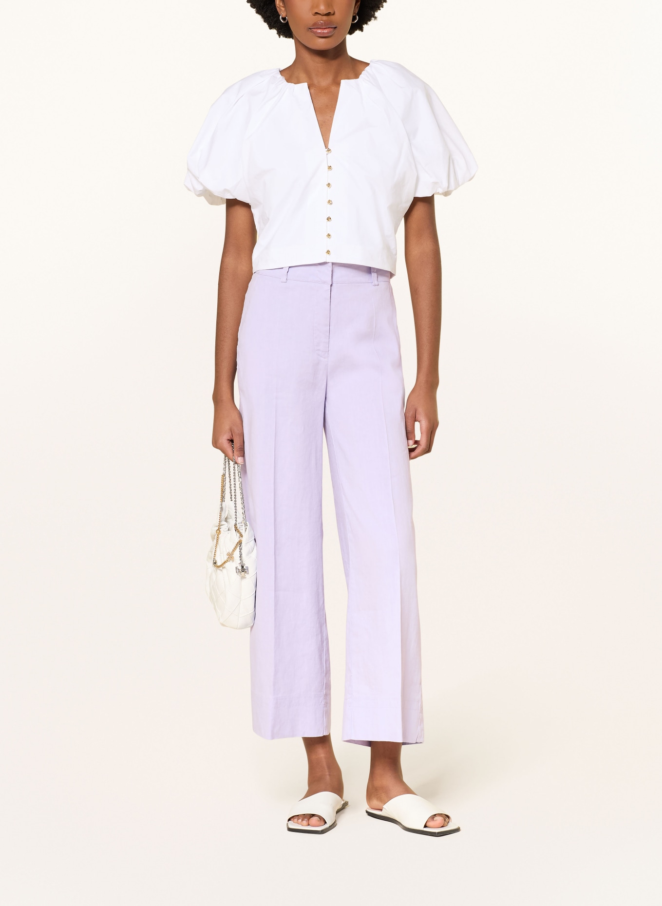 CAMBIO Culotte CARA mit Leinen: HELLLILA