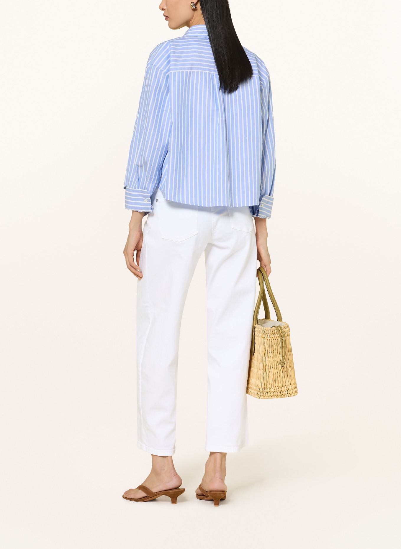 CAMBIO Barrel Jeans ORIA: 5113 pure white stone