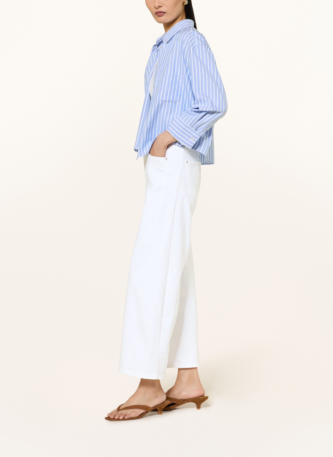 CAMBIO Barrel Jeans ORIA: 5113 pure white stone