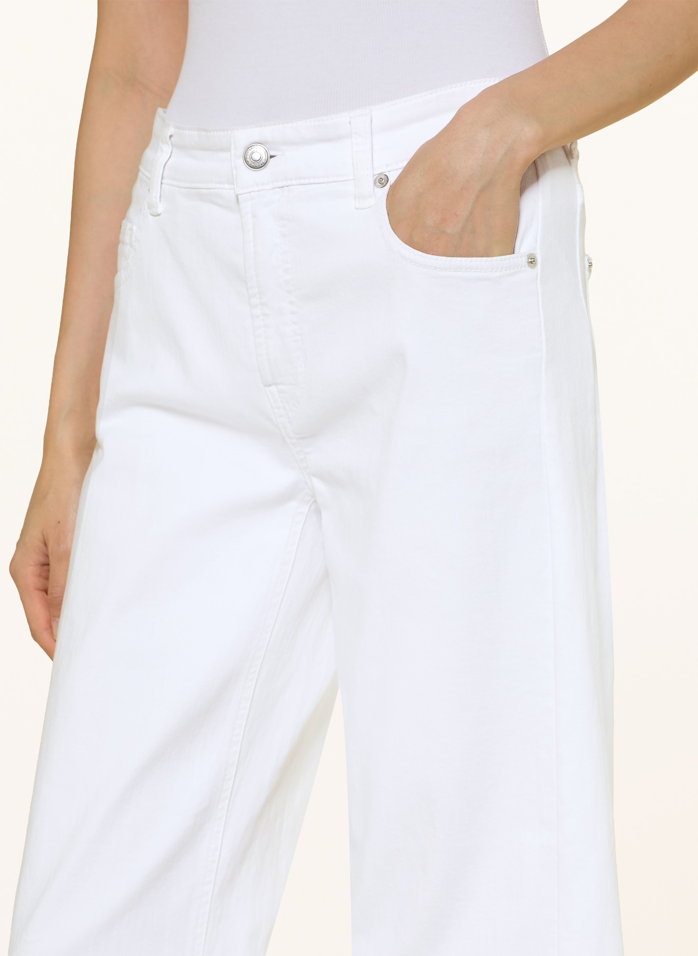 CAMBIO Barrel Jeans ORIA: 5113 pure white stone