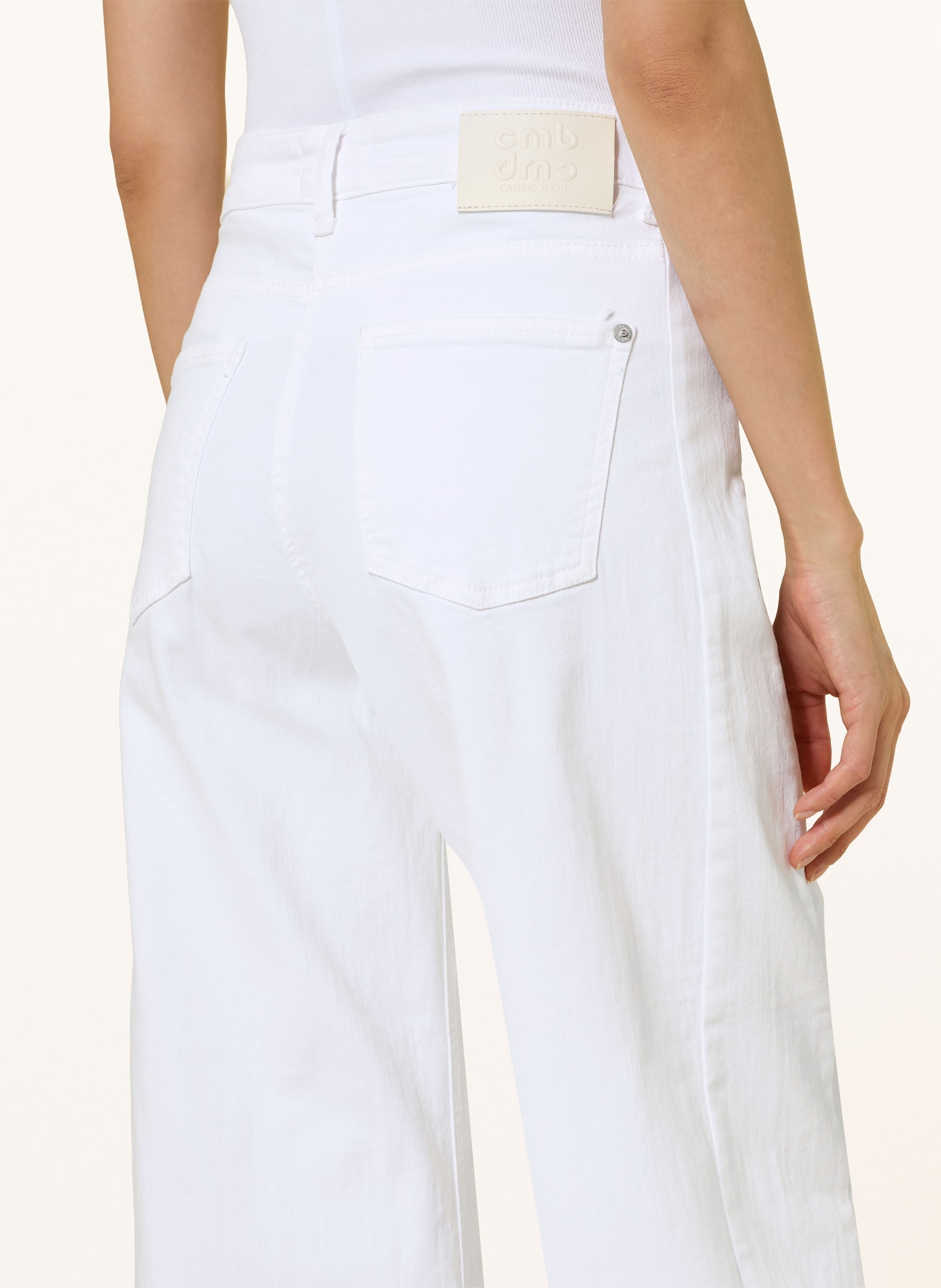 CAMBIO Barrel Jeans ORIA: 5113 pure white stone
