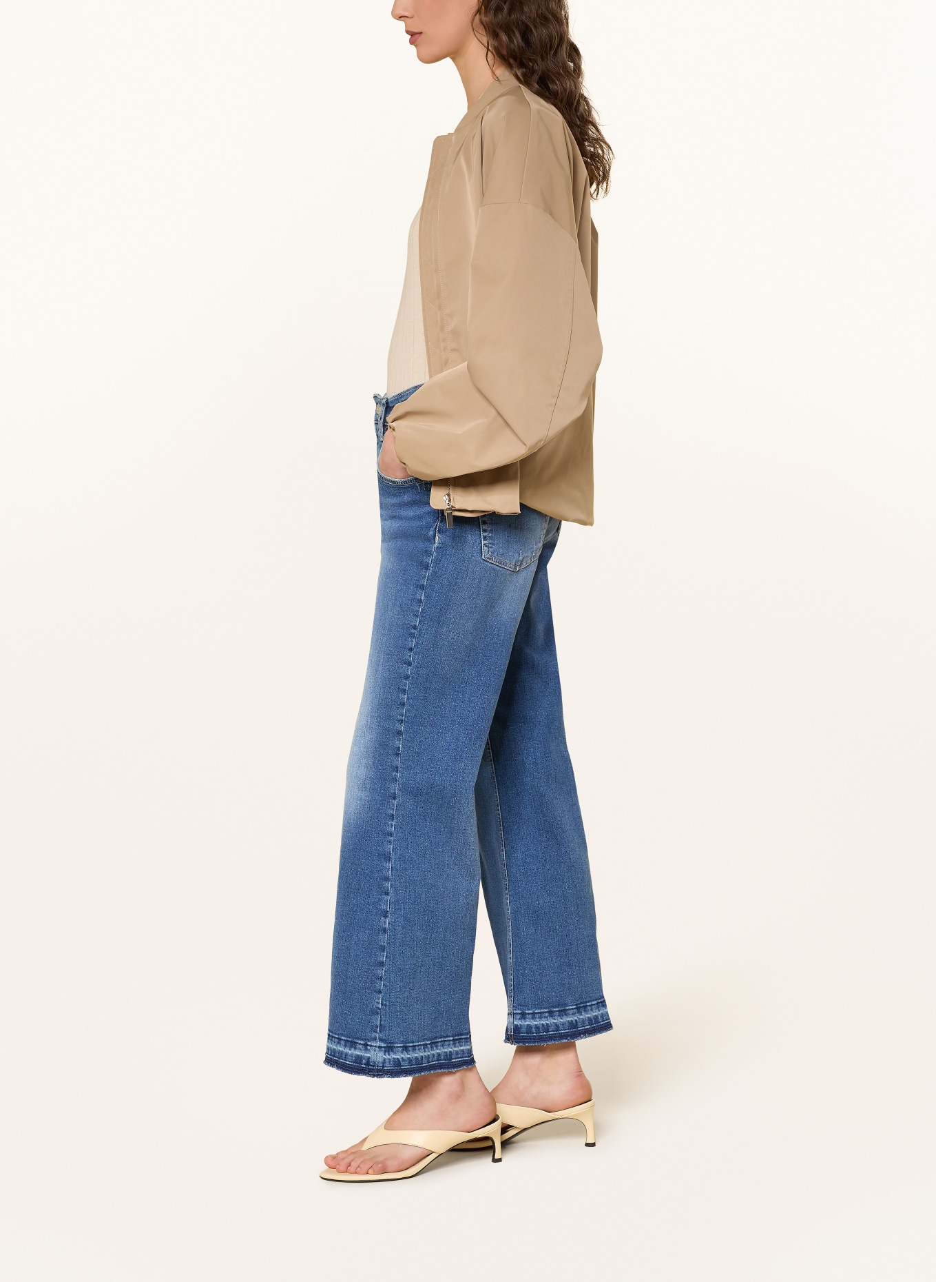 CAMBIO Bootcut-jeans FELINA: 5173 summer used open hem