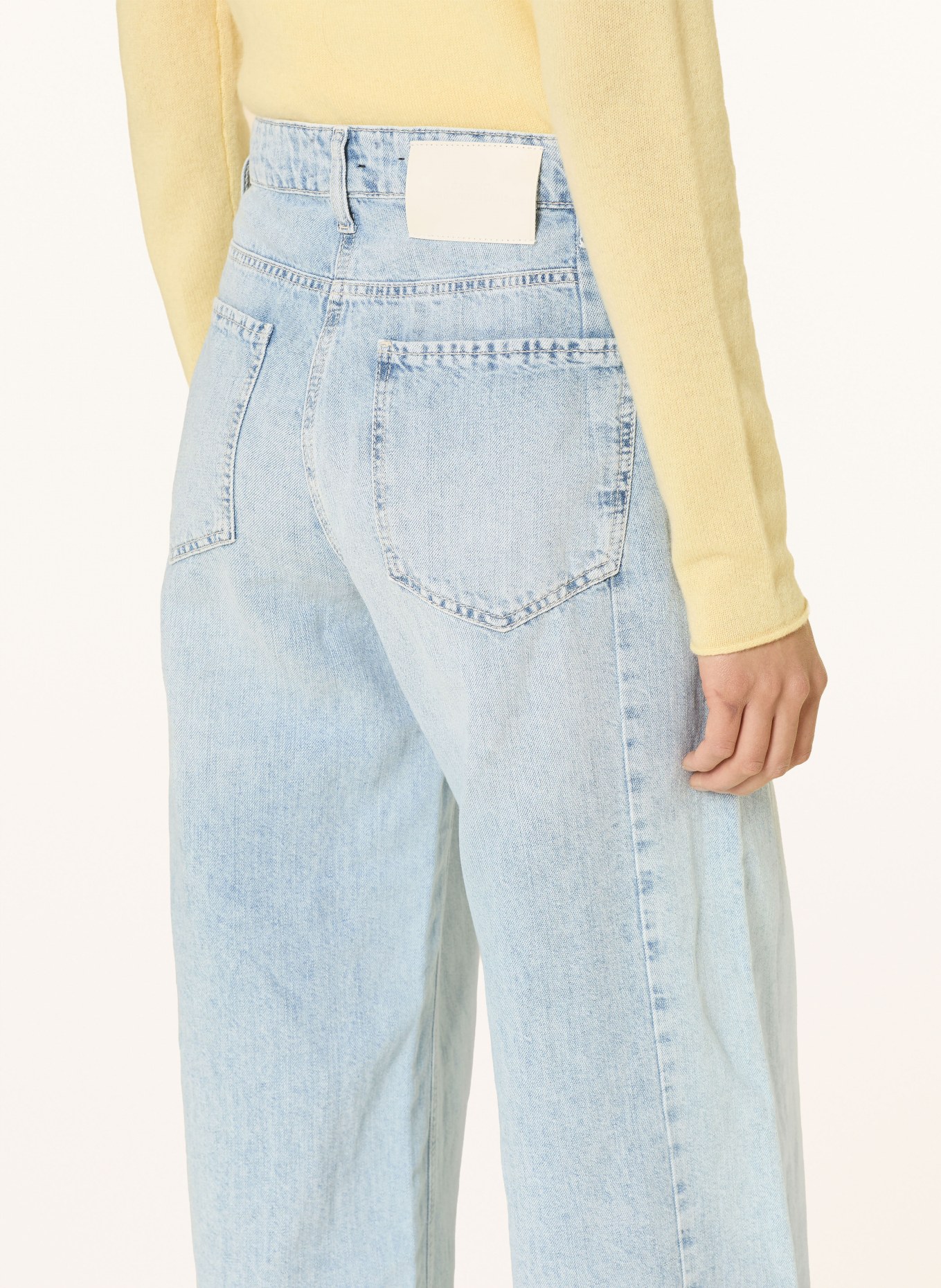 CAMBIO Barrel Jeans OAKLYN mit Leinen: 5273 spring bleached