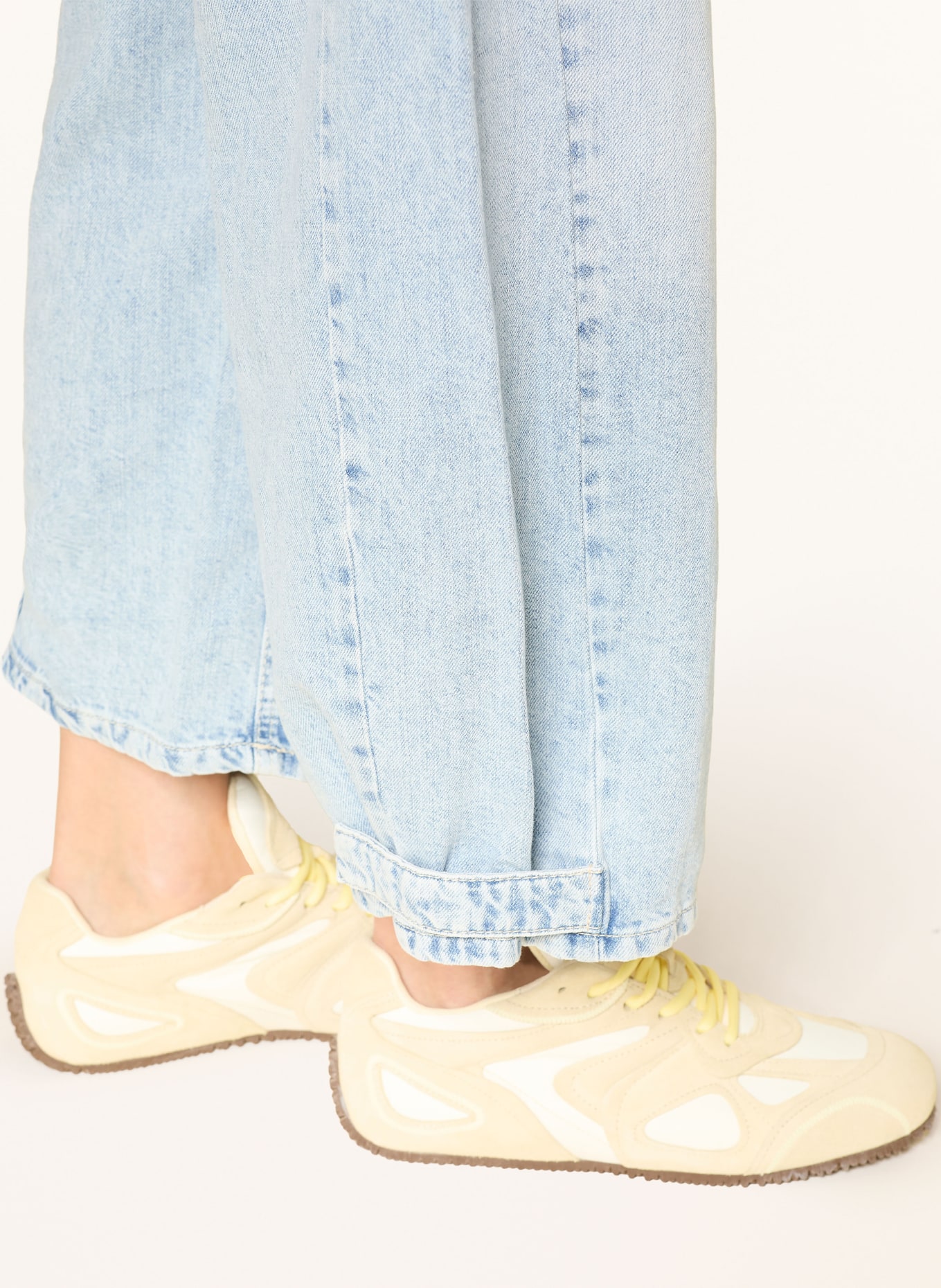 CAMBIO Barrel Jeans OAKLYN mit Leinen: 5273 spring bleached