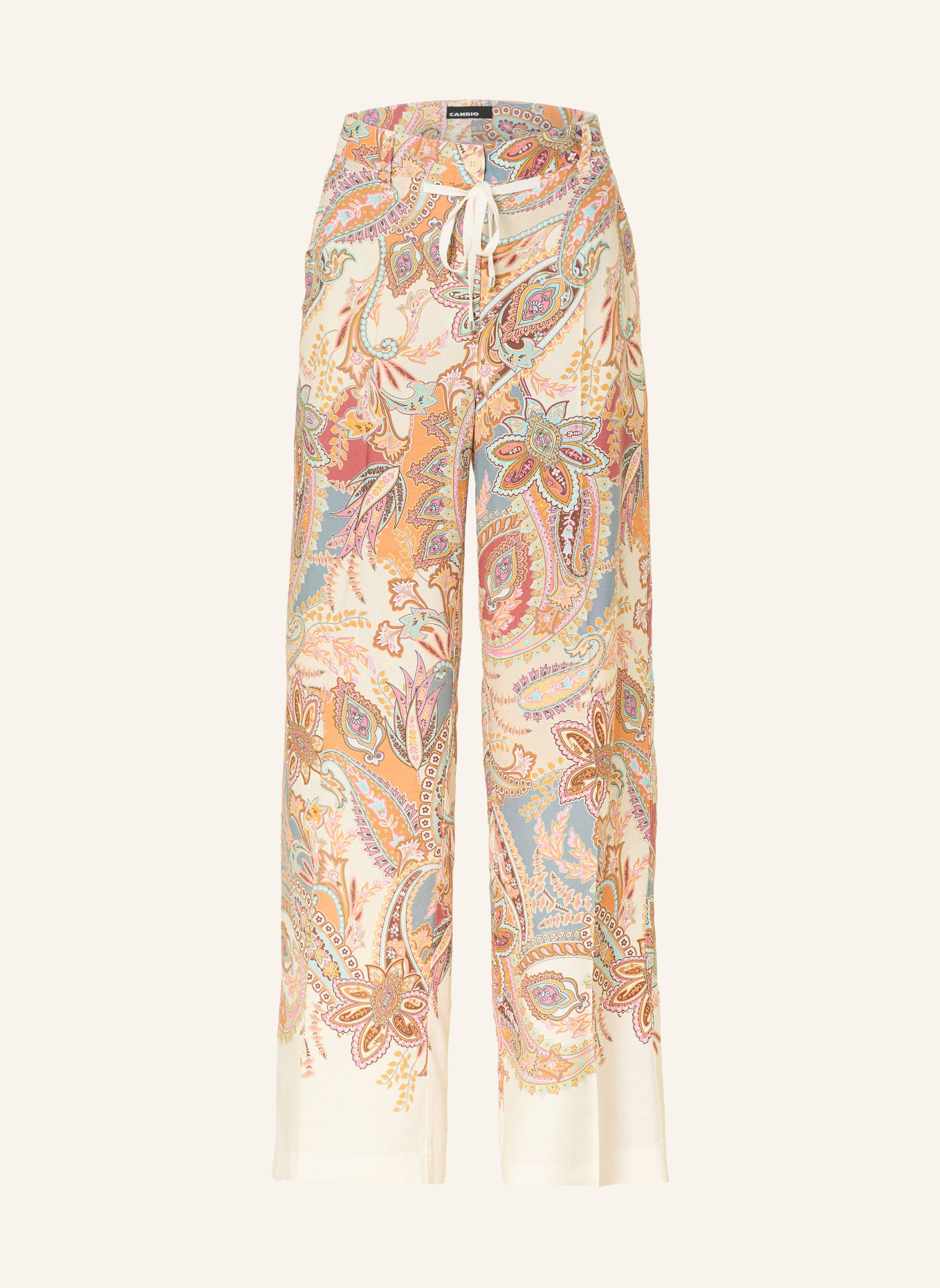 CAMBIO ADRIENNE wide-leg pants: LIGHT GREEN / PINK / YELLOW