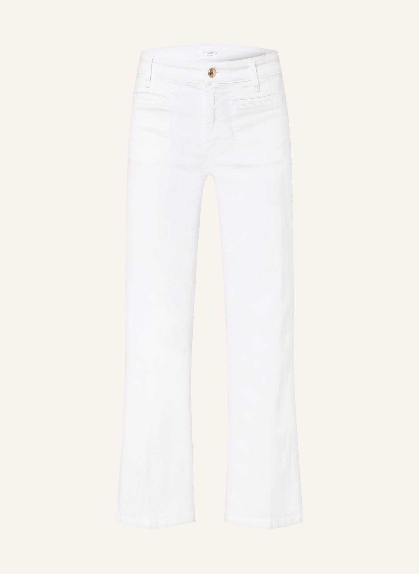 CAMBIO Krótkie dżinsy TESS CROPPED: 5113 pure white stone