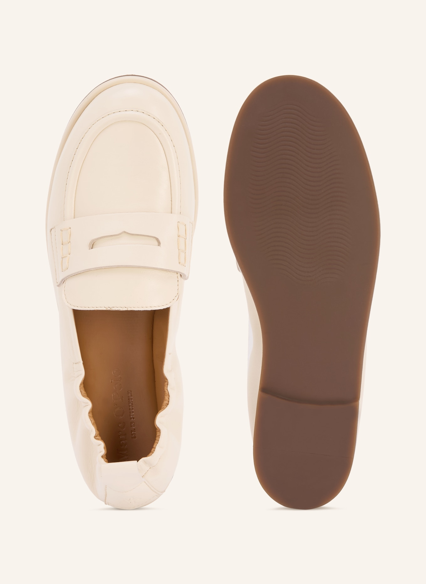 Marc O'Polo mocassins: CRÈME