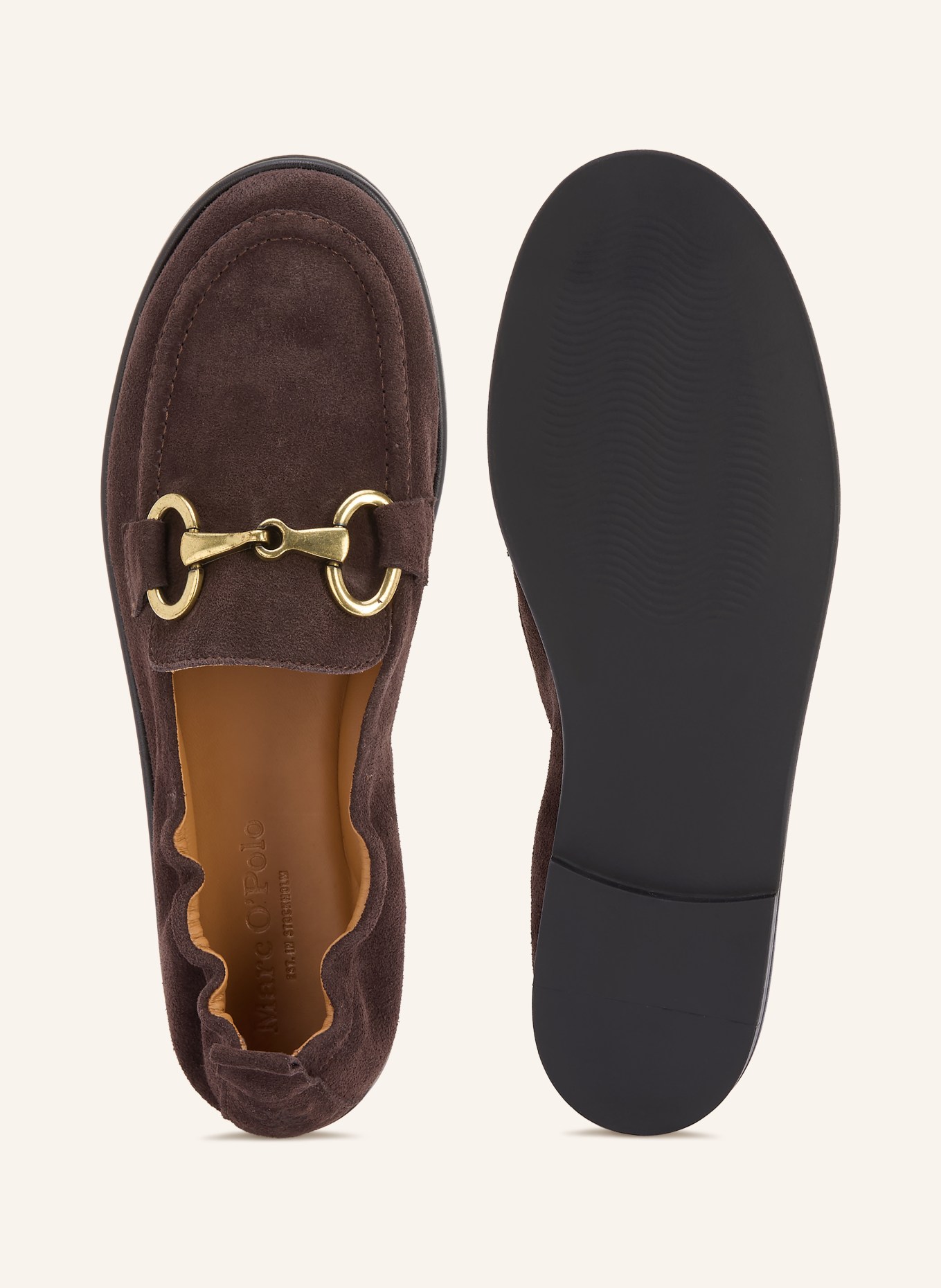 Marc O'Polo mokasíny: TMAVĚ HNĚDÁ