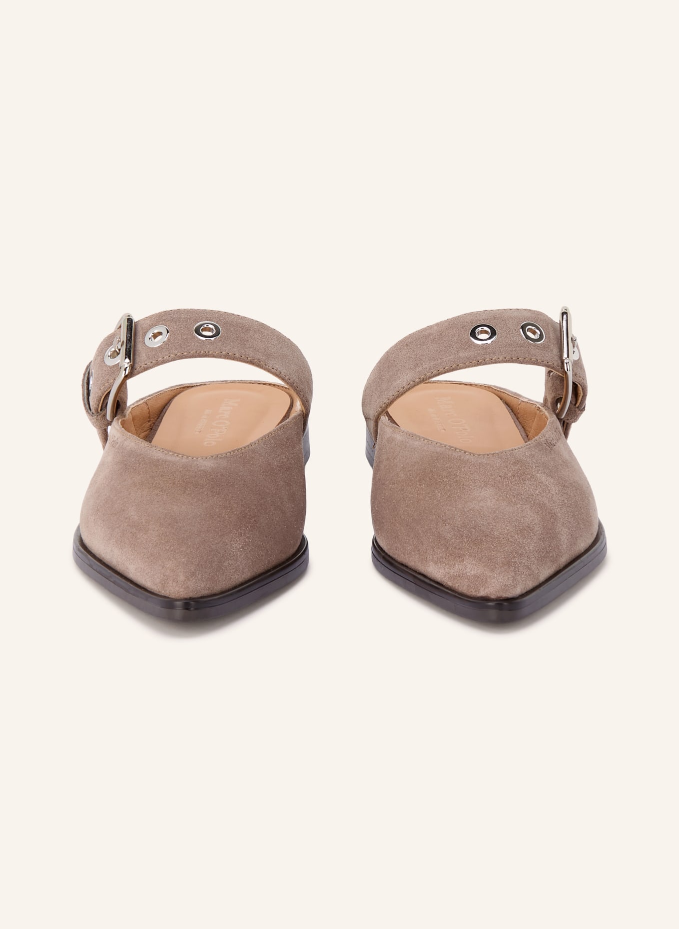 Marc O'Polo Klapki: SZAROBRĄZOWY / SREBRNY