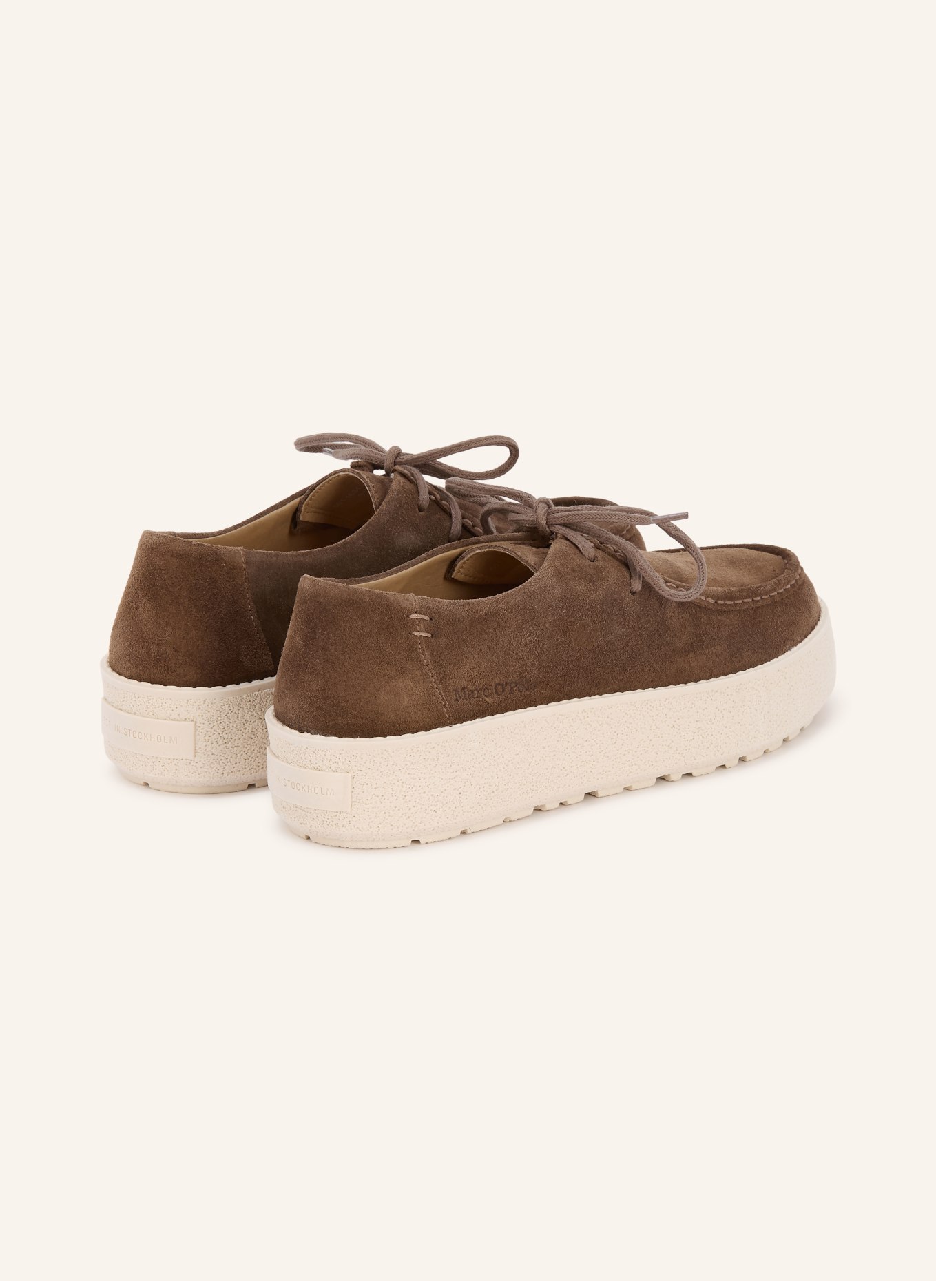 Marc O'Polo Sznurowane buty płaskie: BRĄZOWY