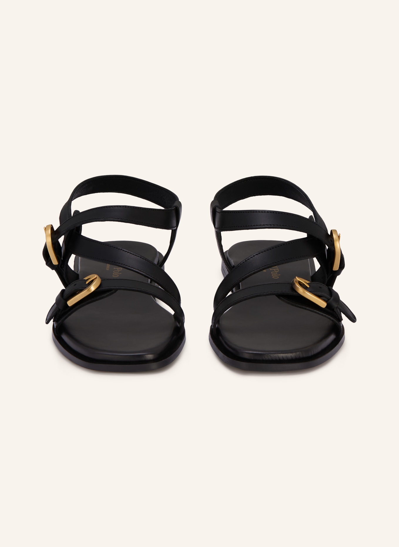 Marc O'Polo sandales: NOIR / OR