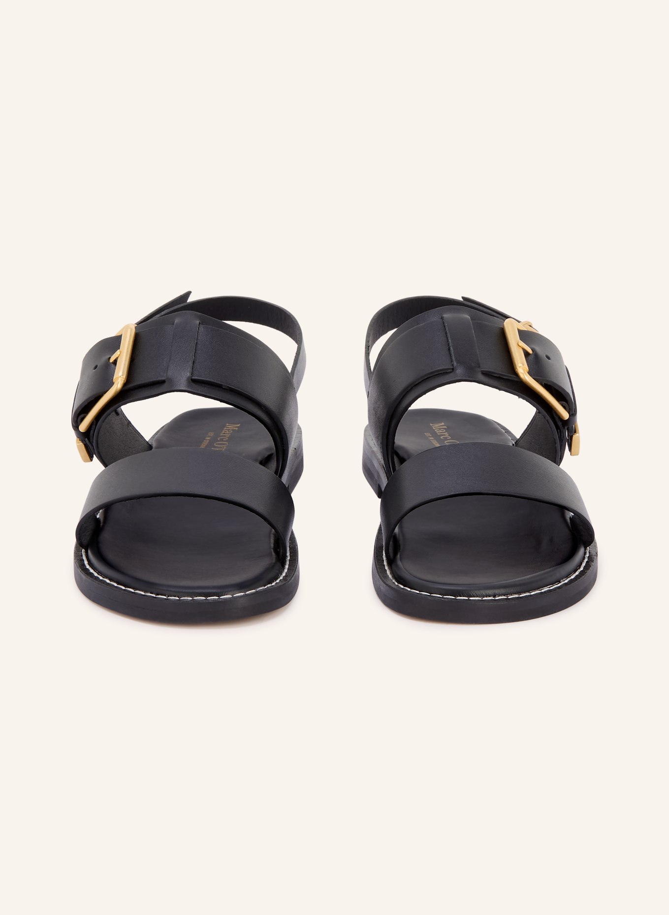 Marc O'Polo Sandals: BLACK / GOLD