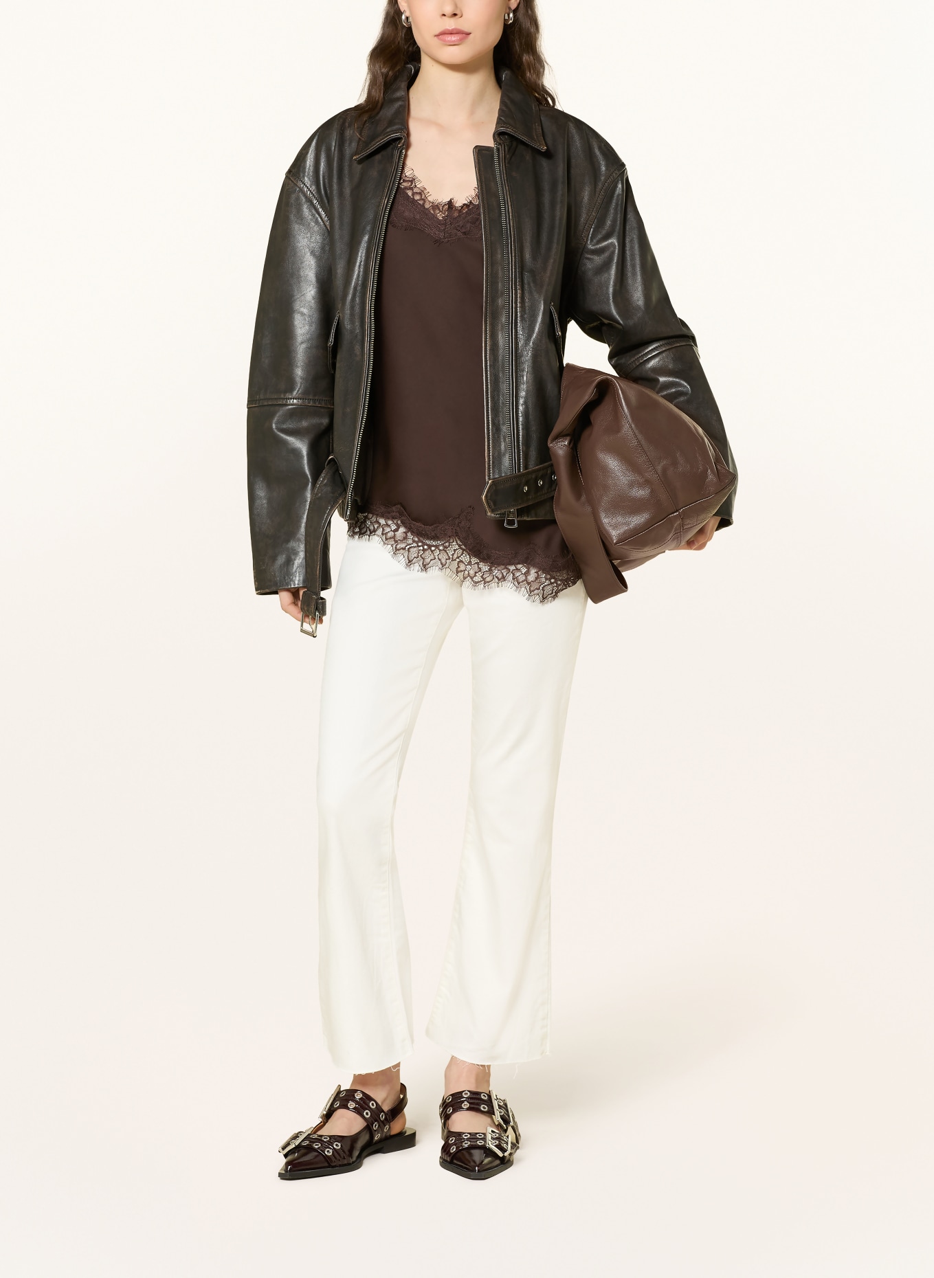 REPLAY Cropped jeans ZOLIE: 011 NATURAL WHITE