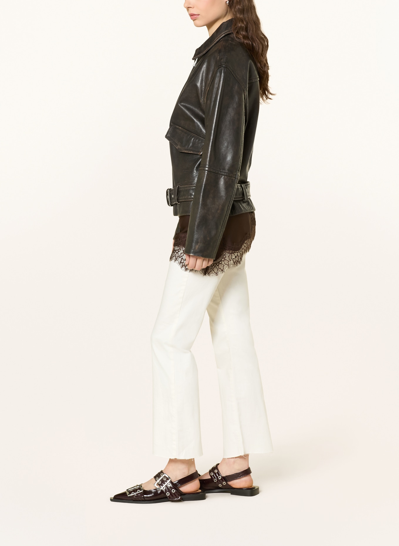 REPLAY Cropped jeans ZOLIE: 011 NATURAL WHITE