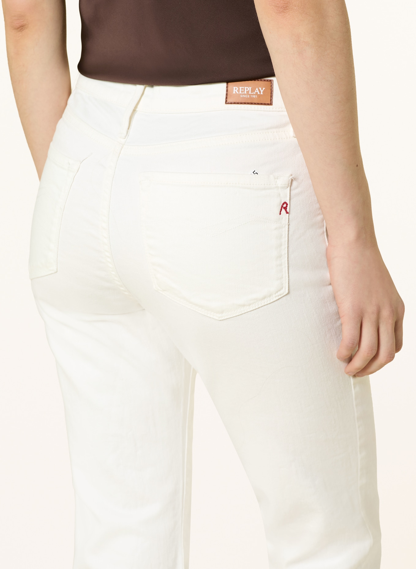 REPLAY Cropped jeans ZOLIE: 011 NATURAL WHITE