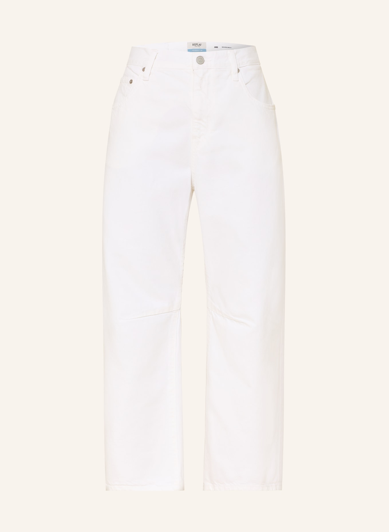 REPLAY Barrel Jeans JANIE: 011 NATURAL WHITE