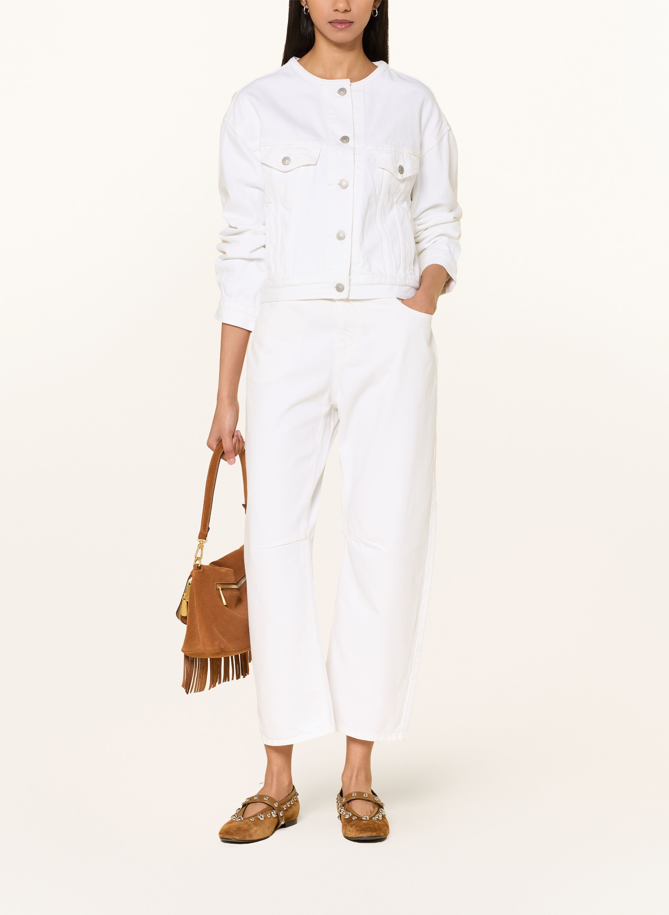 REPLAY Barrel Jeans JANIE: 011 NATURAL WHITE