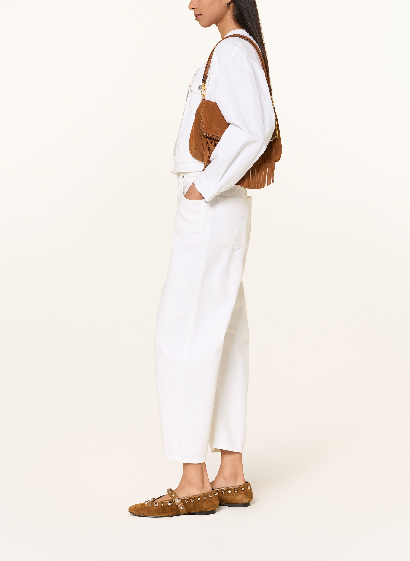 REPLAY Barrel Jeans JANIE: 011 NATURAL WHITE